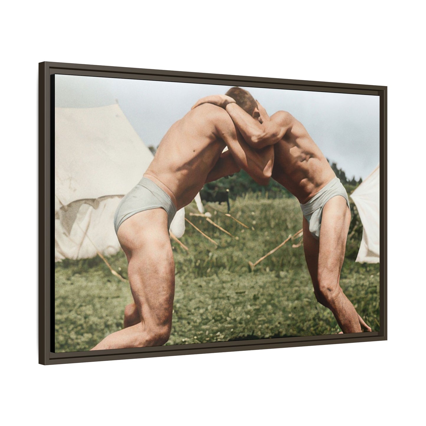 athlétisme 019 | Framed Vintage Photo - Matte Canvas