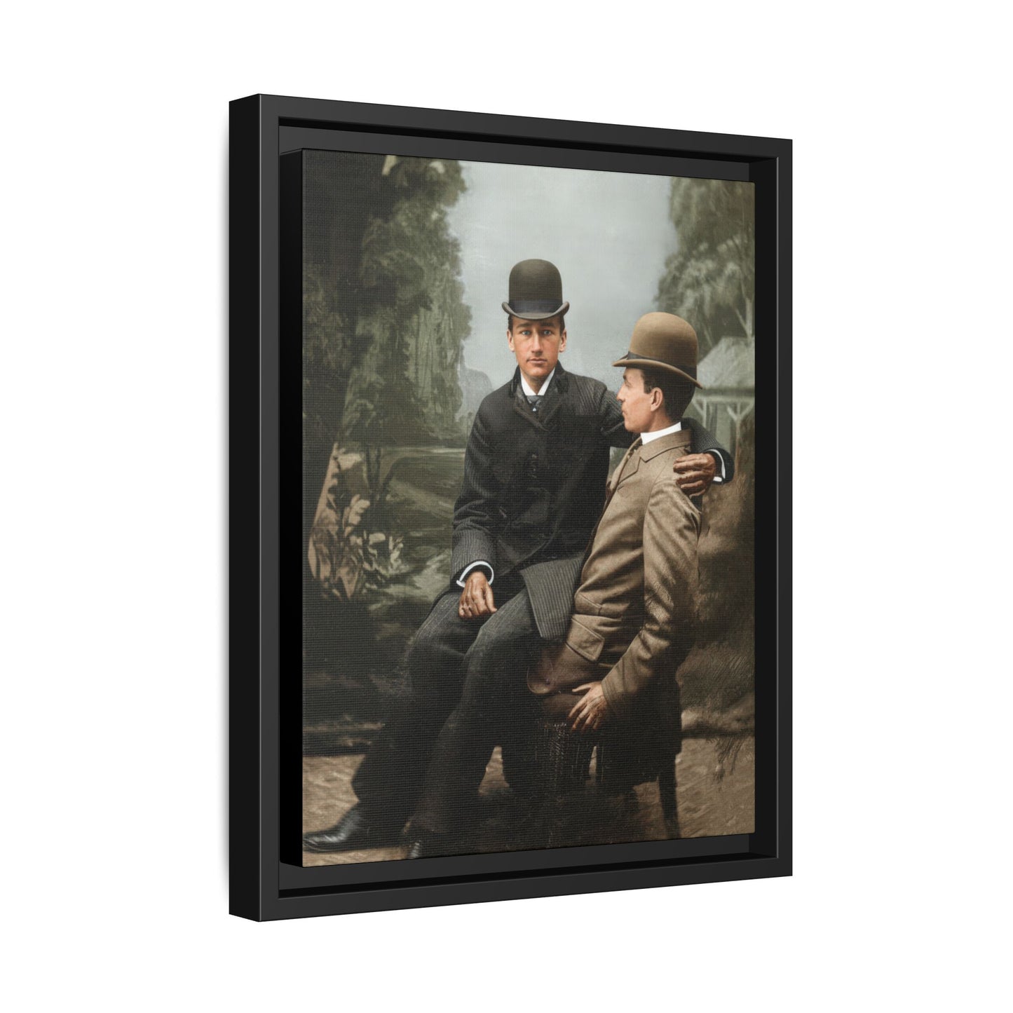 paire 027 | Framed Vintage Photo - Matte Canvas