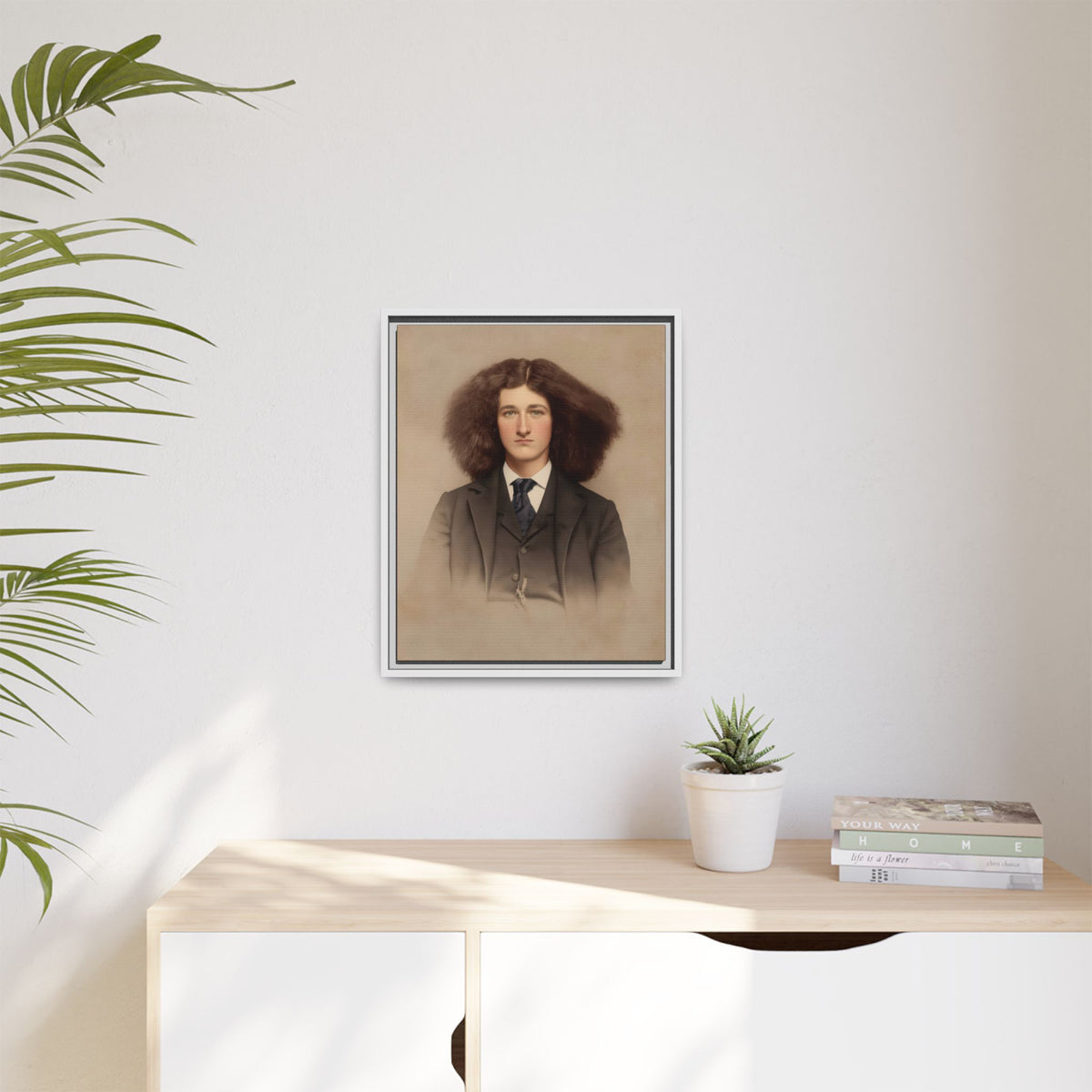 celibataire 033 | Framed Vintage Photo - Matte Canvas