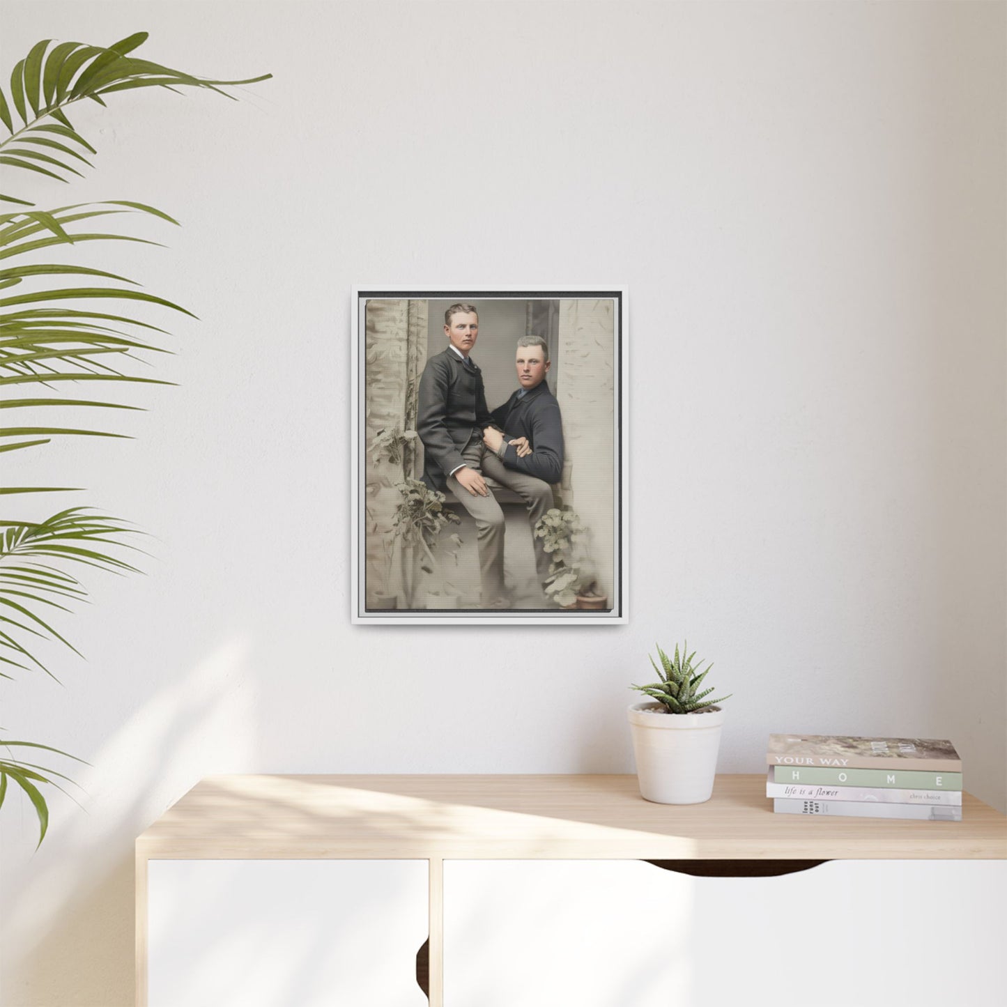 paire 123 | Framed Vintage Photo - Matte Canvas