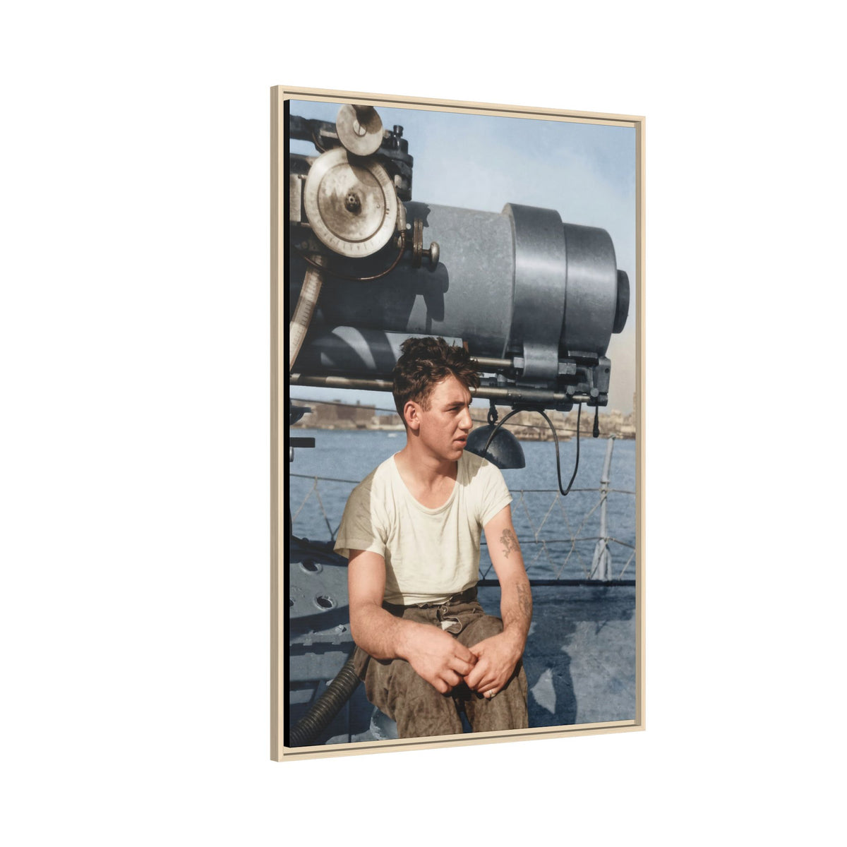 celibataire 026 | Framed Vintage Photo - Matte Canvas