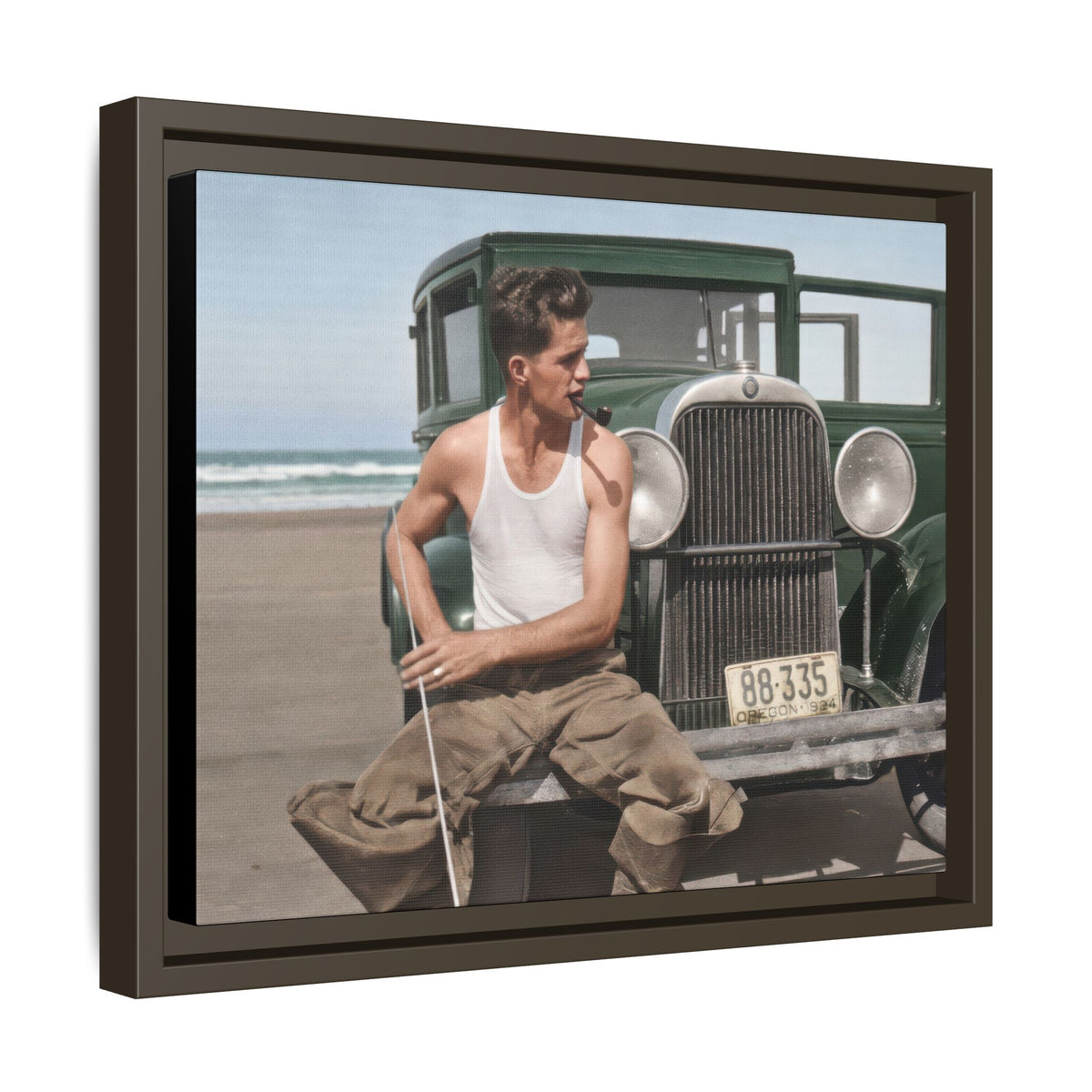 celibataire 008 | Framed Vintage Photo - Matte Canvas