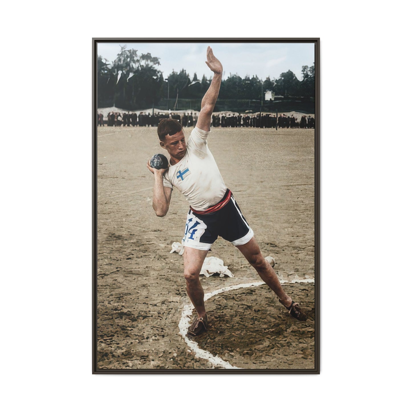 athlétisme 037 | Framed Vintage Photo - Matte Canvas