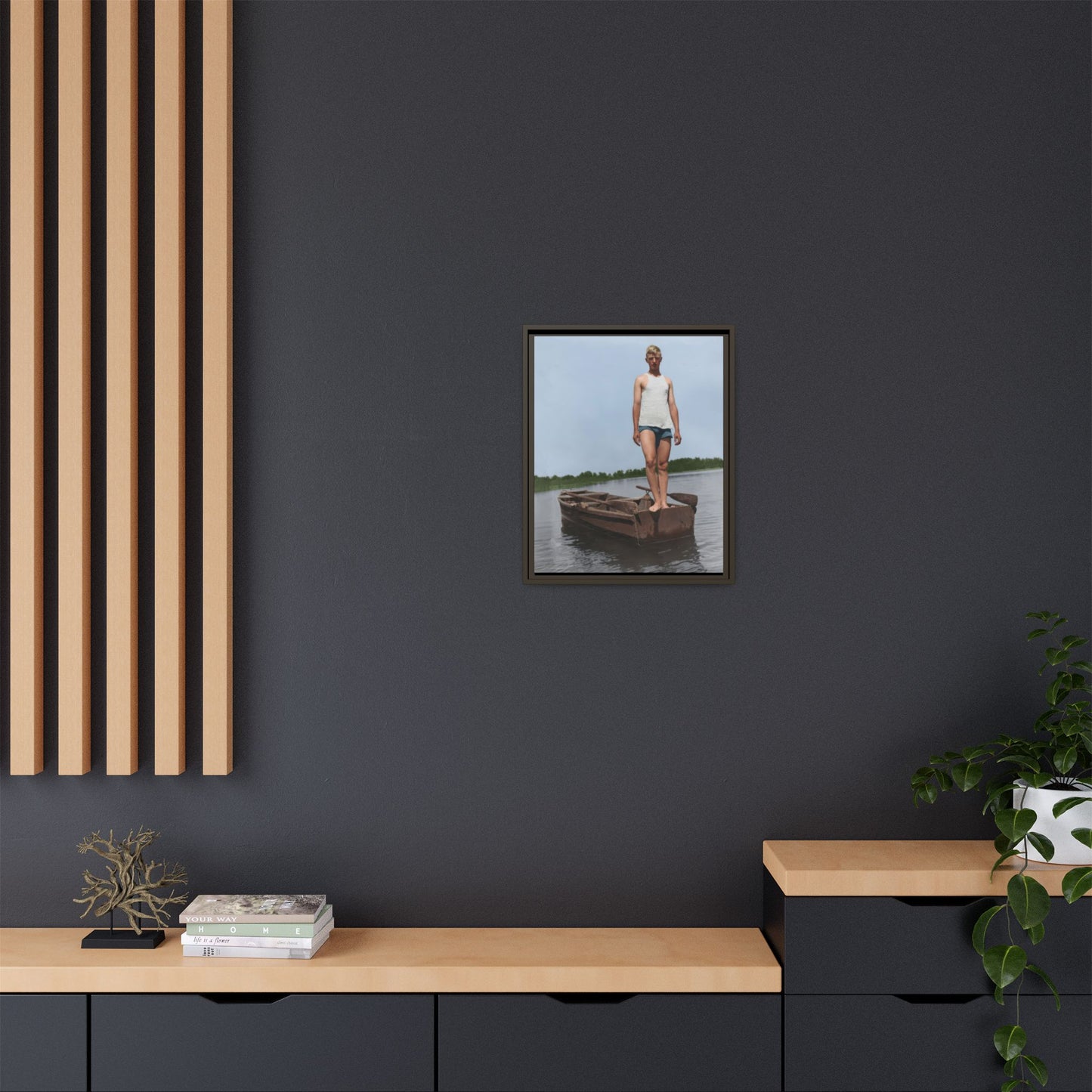nager 025 | Framed Vintage Photo - Matte Canvas