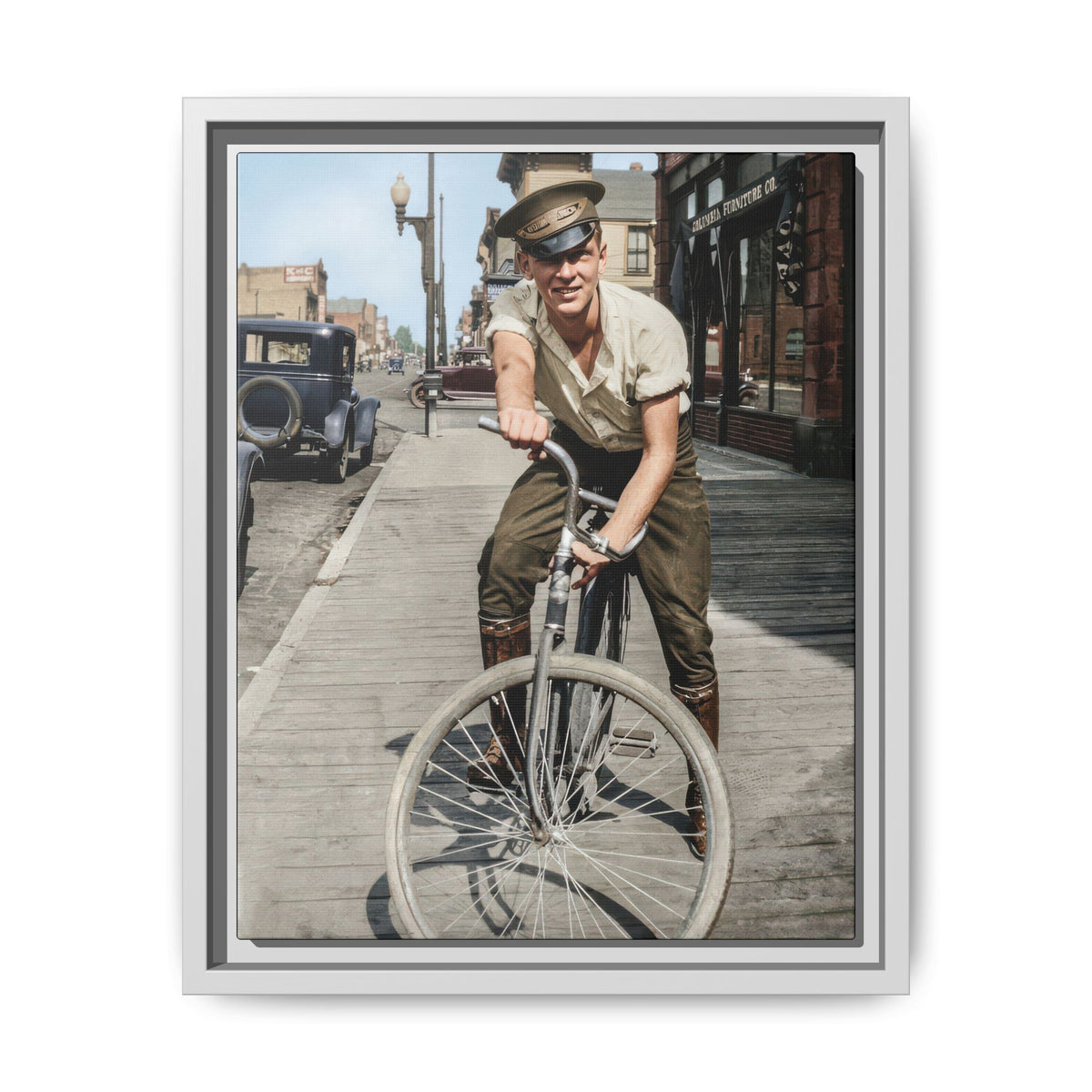 celibataire 007 | Framed Vintage Photo - Matte Canvas