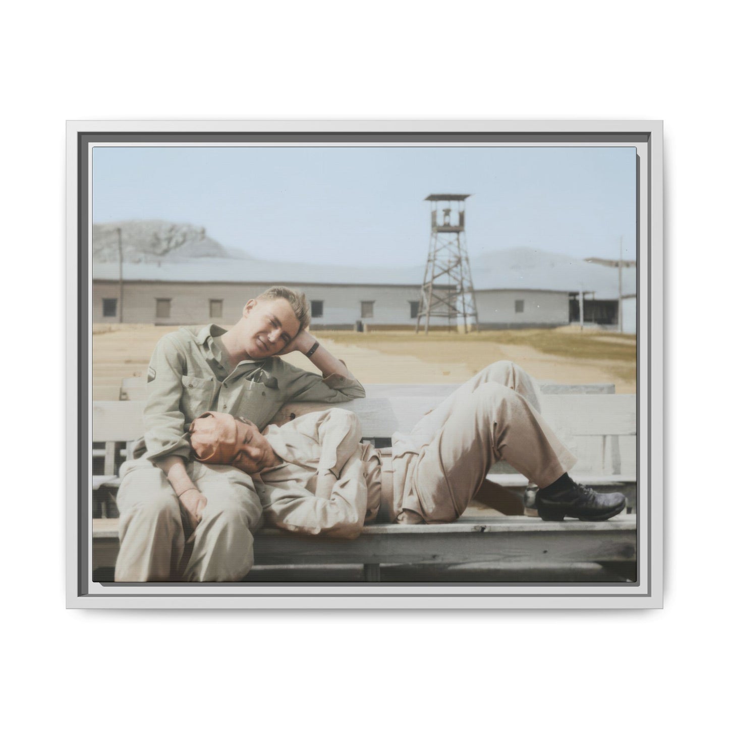 paire 096 | Framed Vintage Photo - Matte Canvas