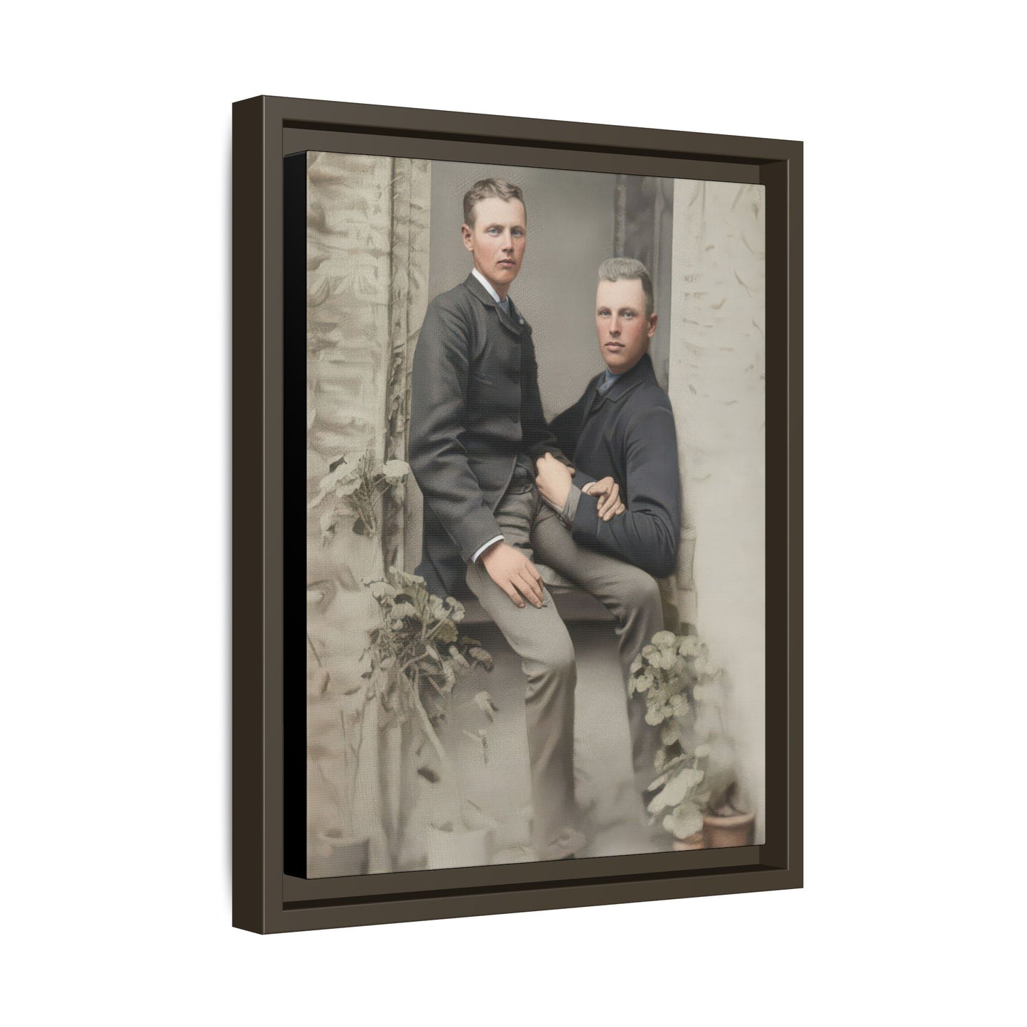 paire 123 | Framed Vintage Photo - Matte Canvas