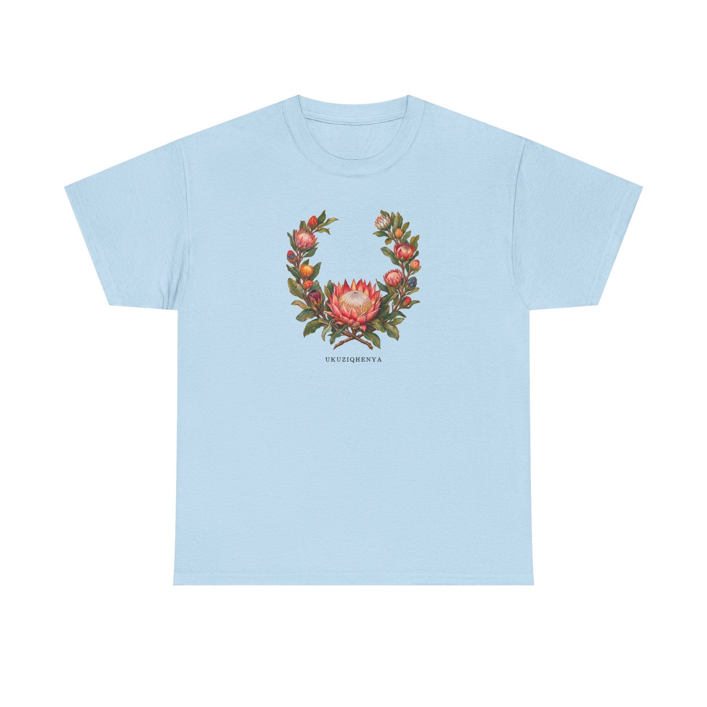 Ukuziqhenya King Protea Pride T-Shirt | South African Botanical LGBTQ+ Tee
