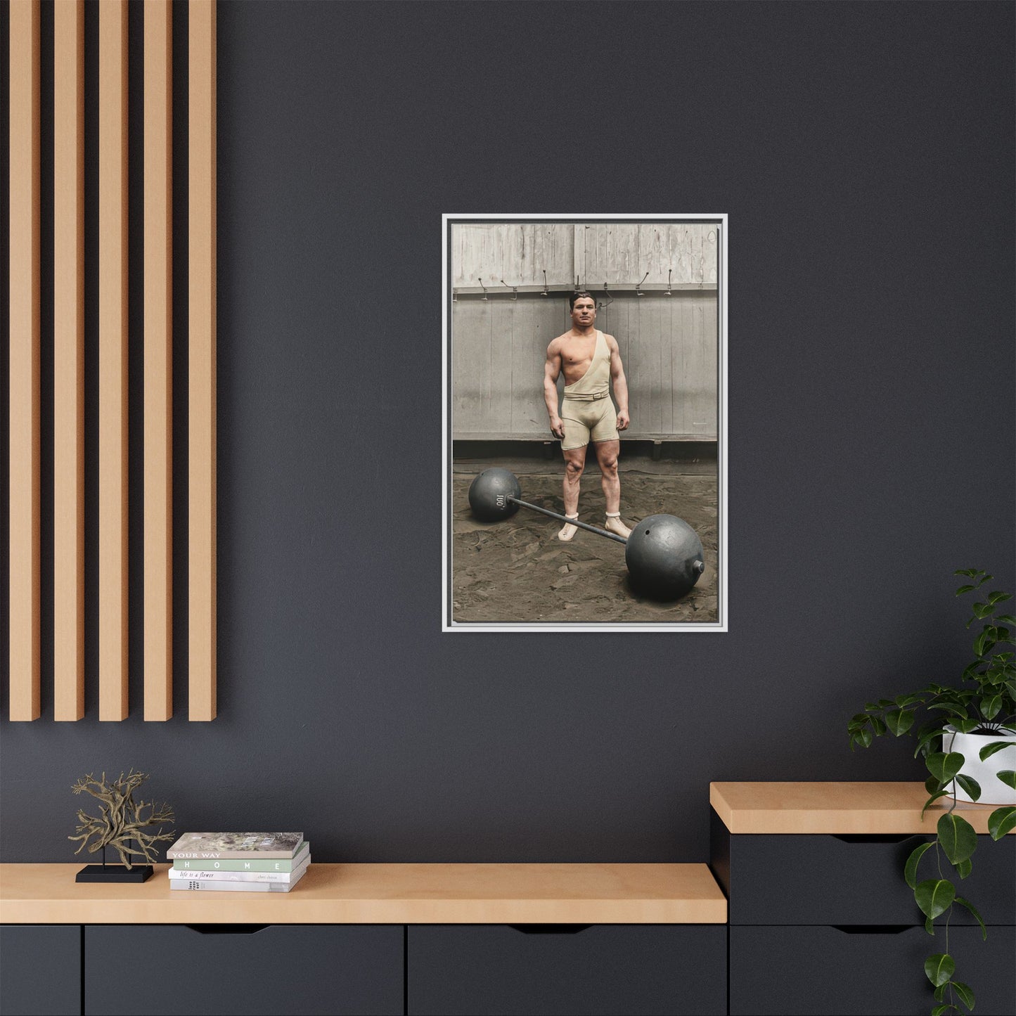 athlétisme 050 | Framed Vintage Photo - Matte Canvas