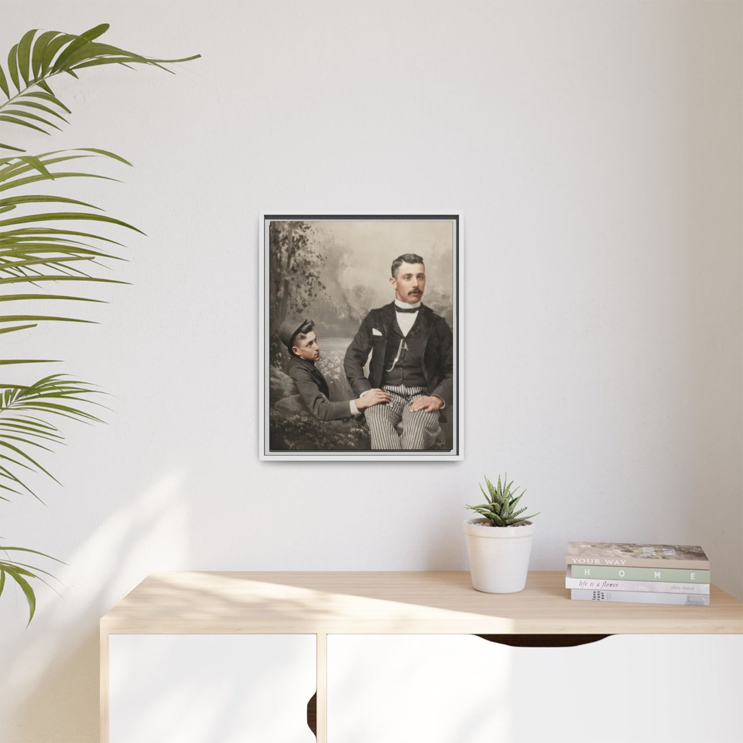 paire 100 | Framed Vintage Photo - Matte Canvas