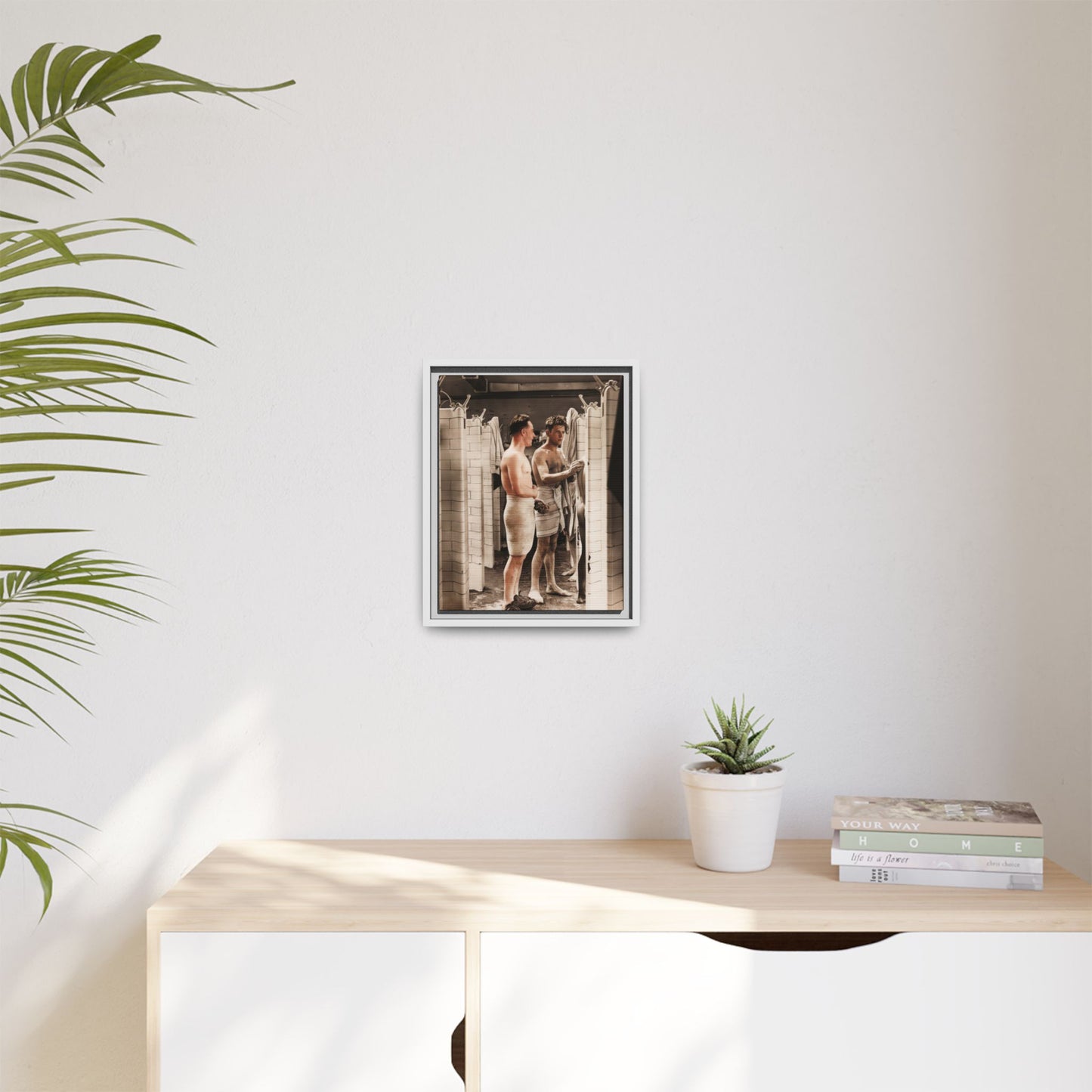 hommes 010 | Framed Vintage Photo - Matte Canvas