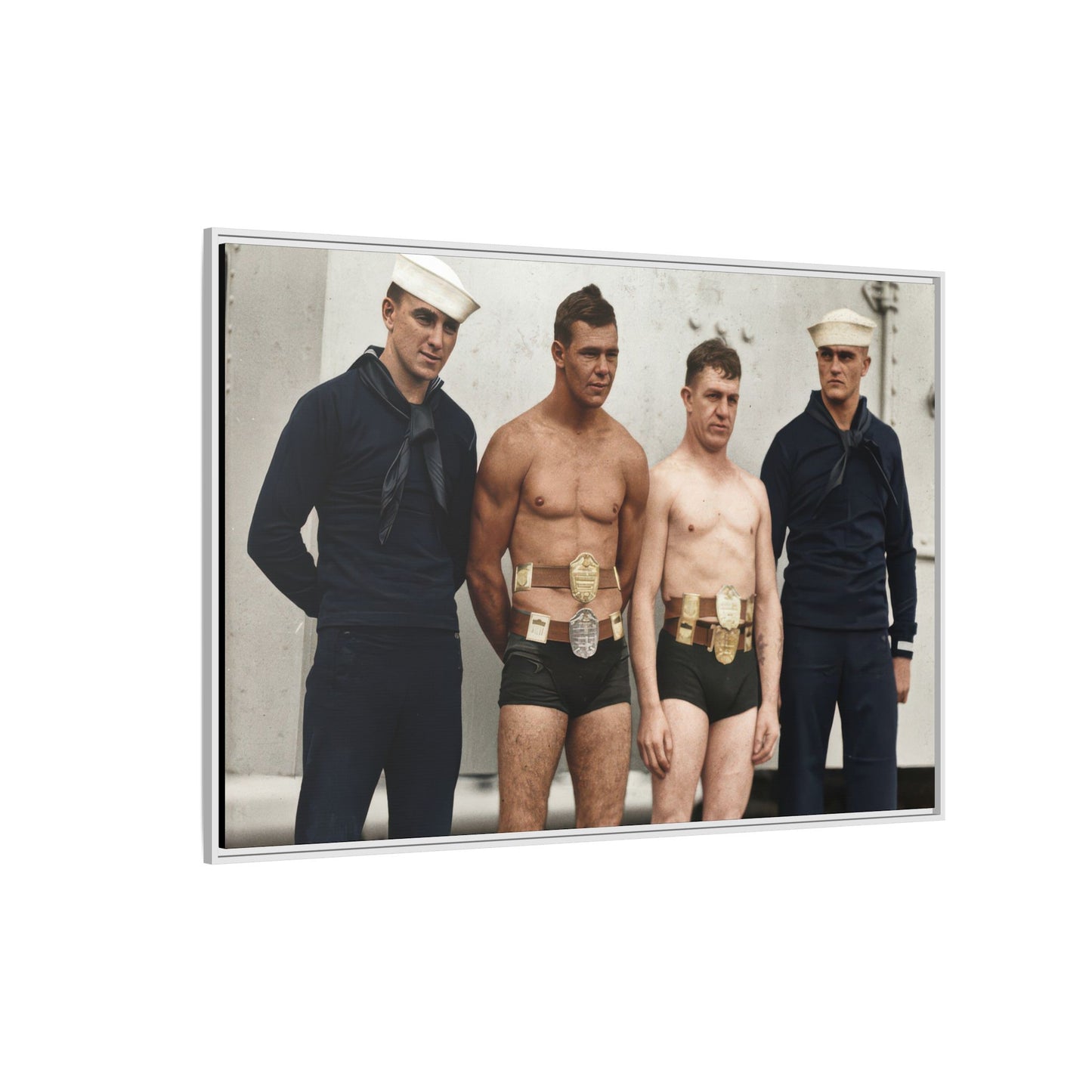 athlétisme 049 | Framed Vintage Photo - Matte Canvas