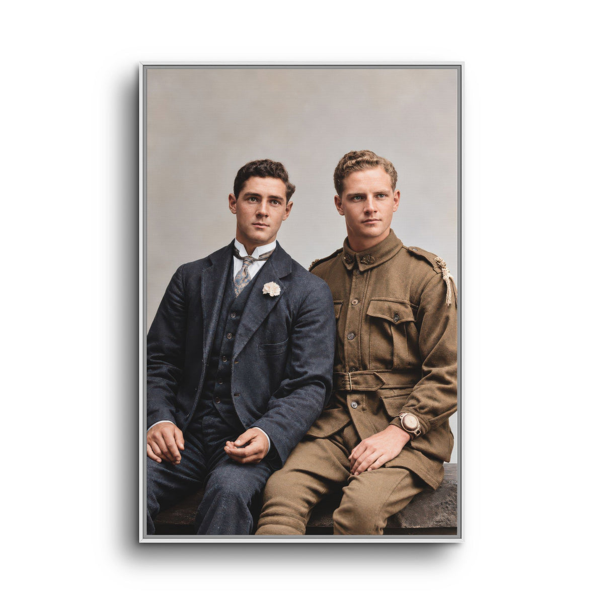 paire 169 | Framed Vintage Photo - Matte Canvas