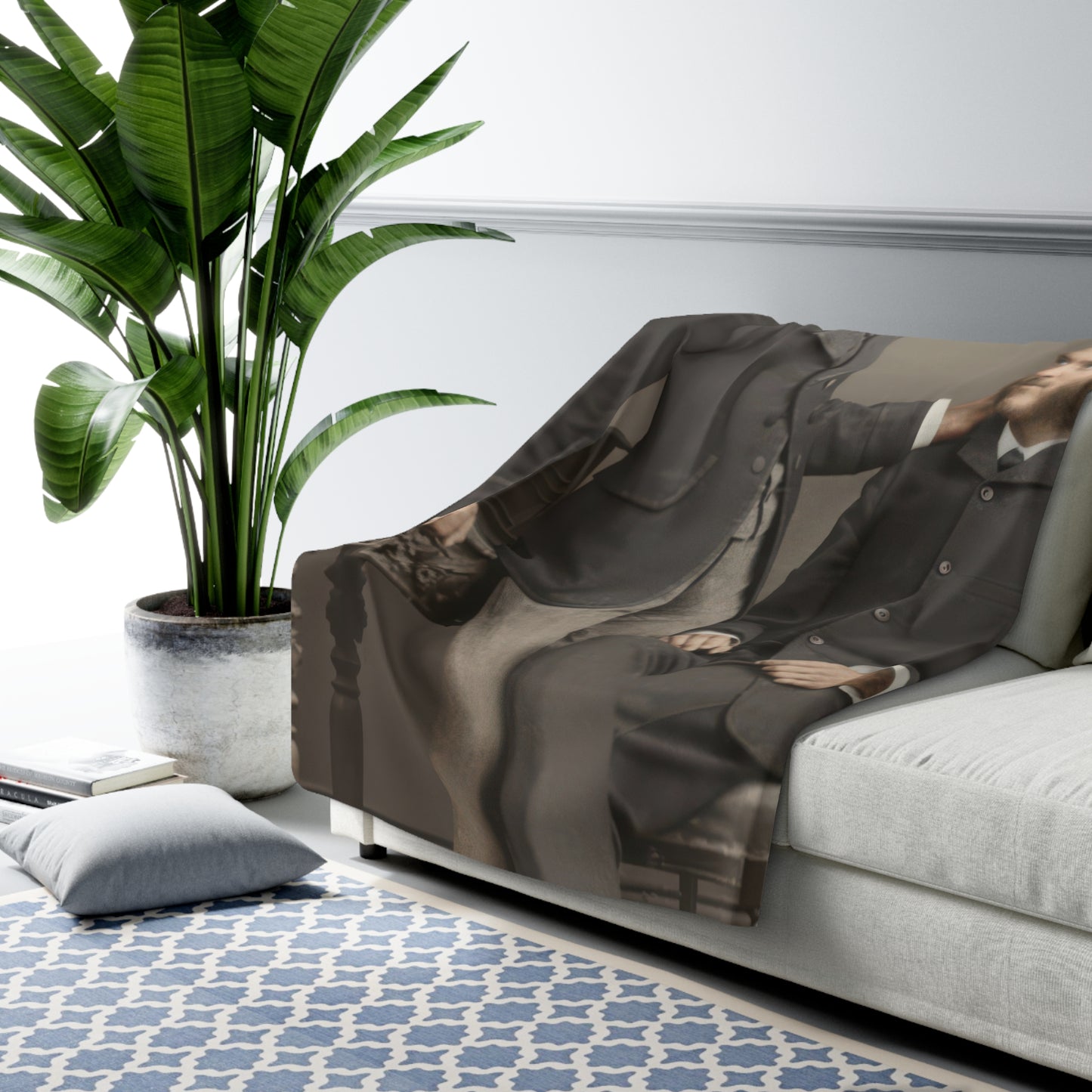 Heirloom Sherpa Blanket – paire 111 Premium fleece throw · 50x60, 60x80