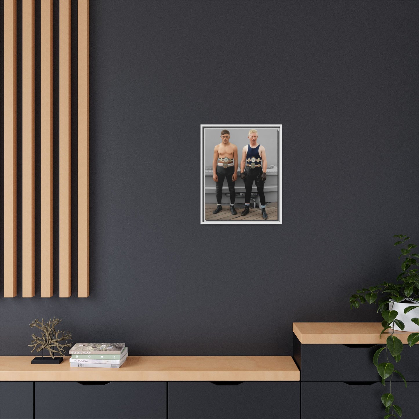 athlétisme 002 | Framed Vintage Photo - Matte Canvas