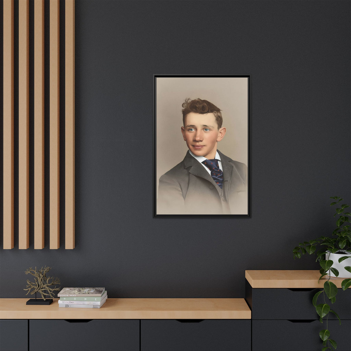 celibataire 038 | Framed Vintage Photo - Matte Canvas