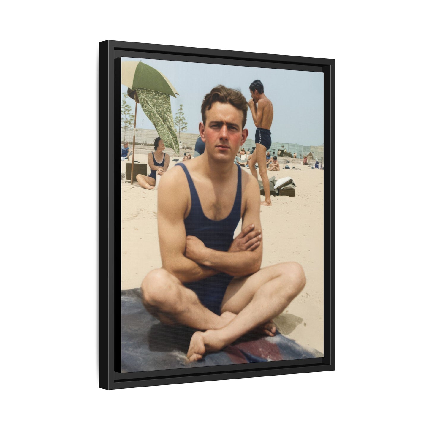 nager 047 | Framed Vintage Photo - Matte Canvas