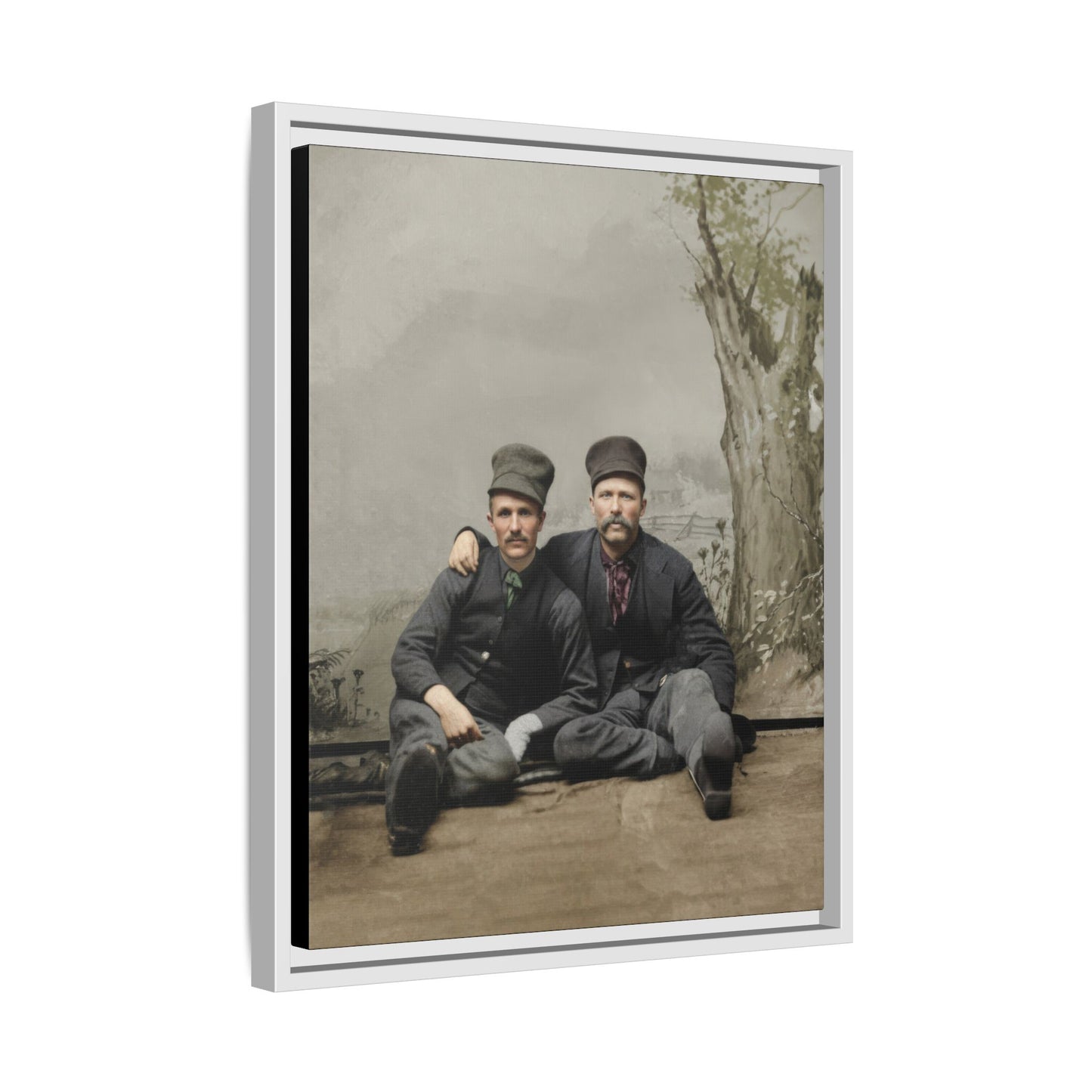 paire 037 | Framed Vintage Photo - Matte Canvas