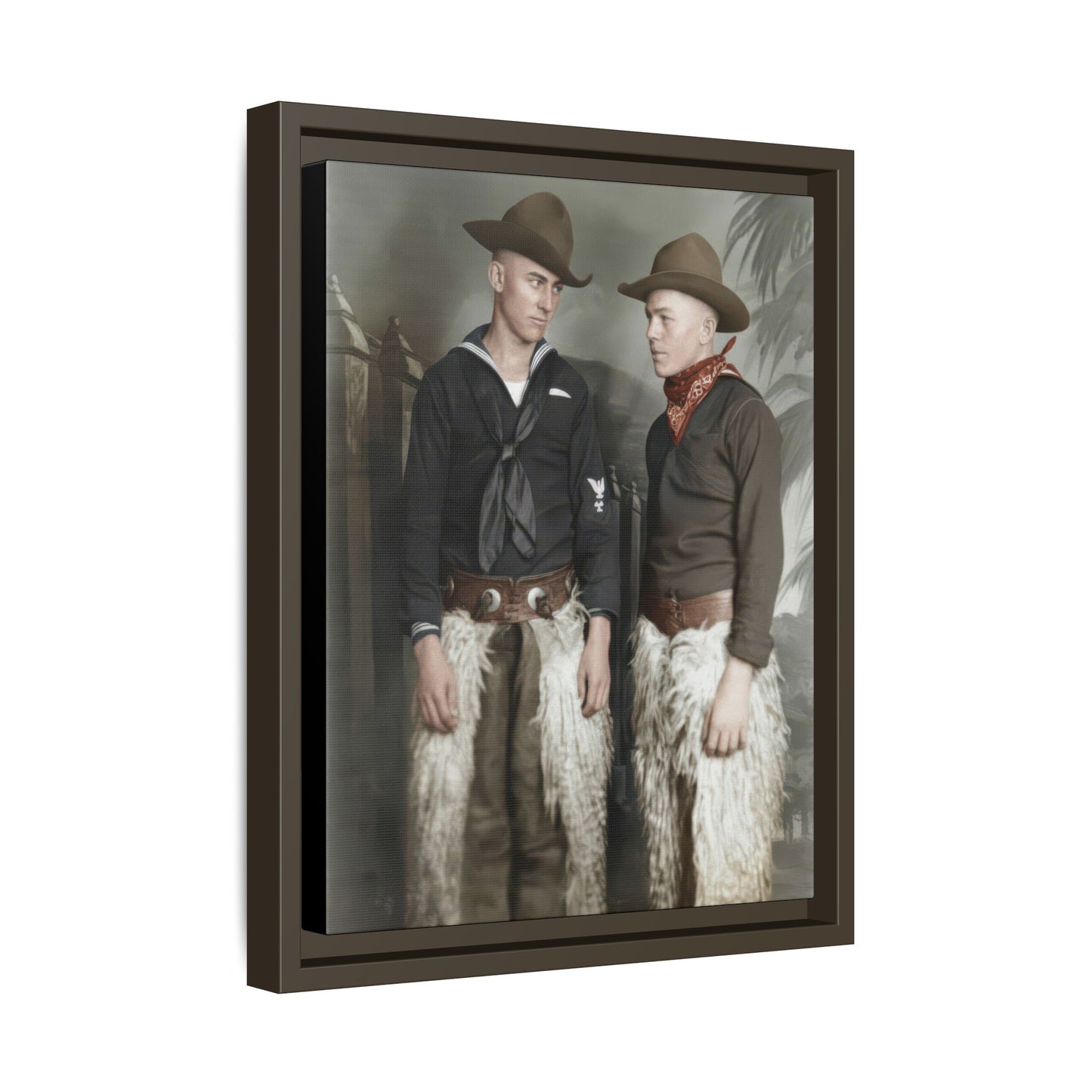 paire 088 | Framed Vintage Photo - Matte Canvas