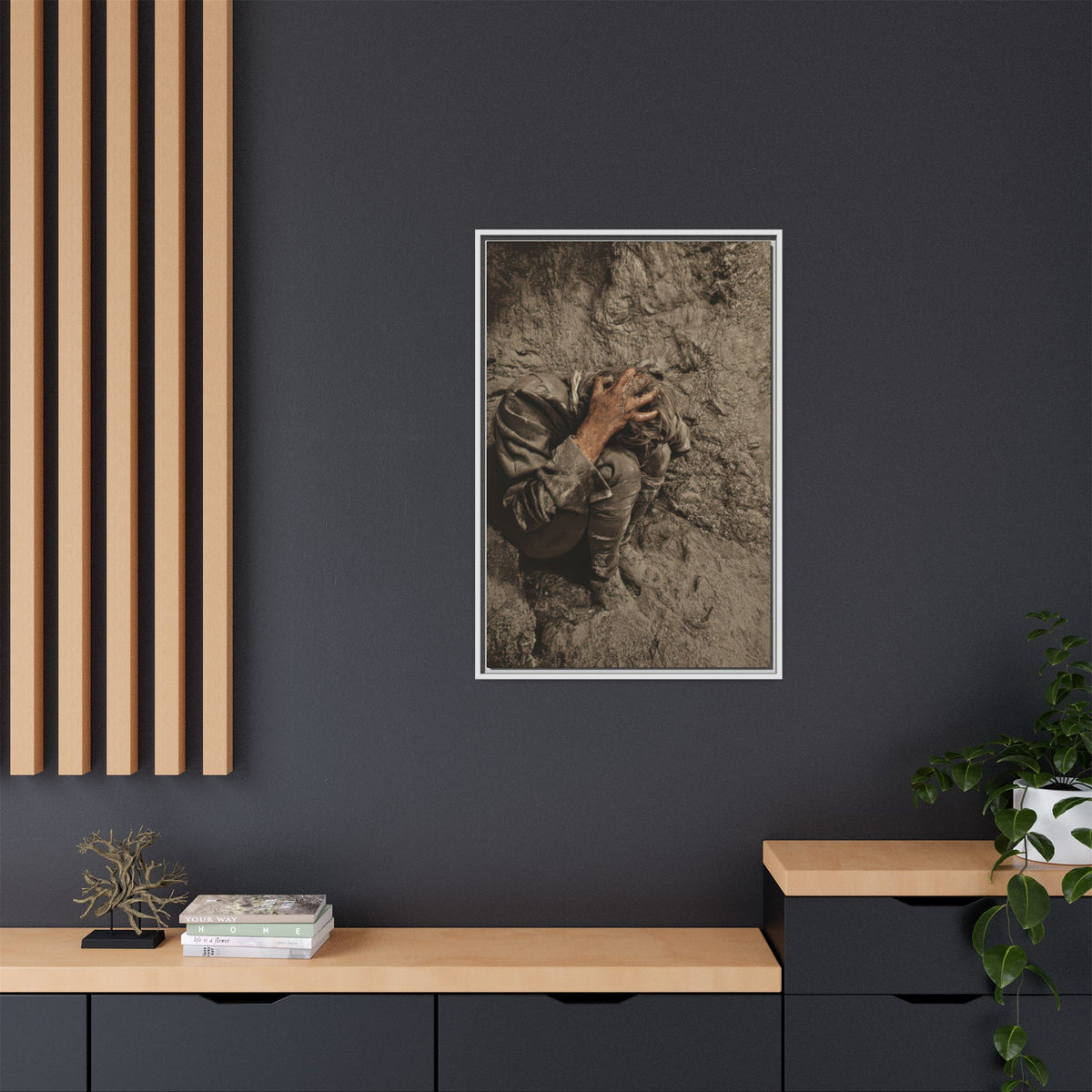 celibataire 040 | Framed Vintage Photo - Matte Canvas