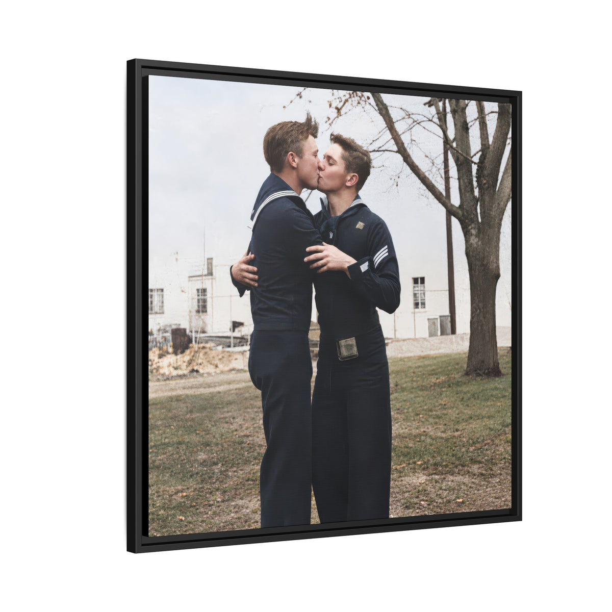 paire 034 | Framed Vintage Photo - Matte Canvas