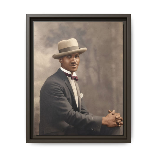 celibataire 004 | Framed Vintage Photo - Matte Canvas