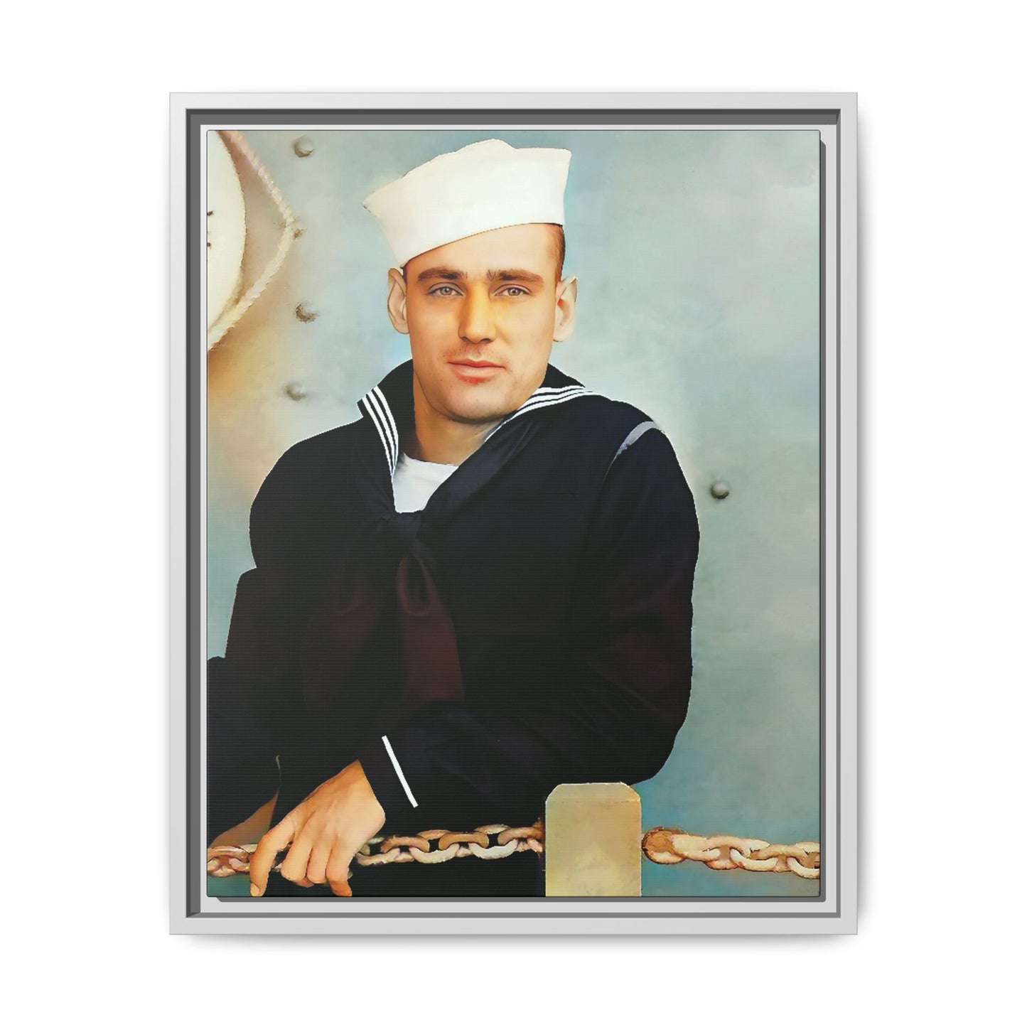 celibataire 023 | Framed Vintage Photo - Matte Canvas