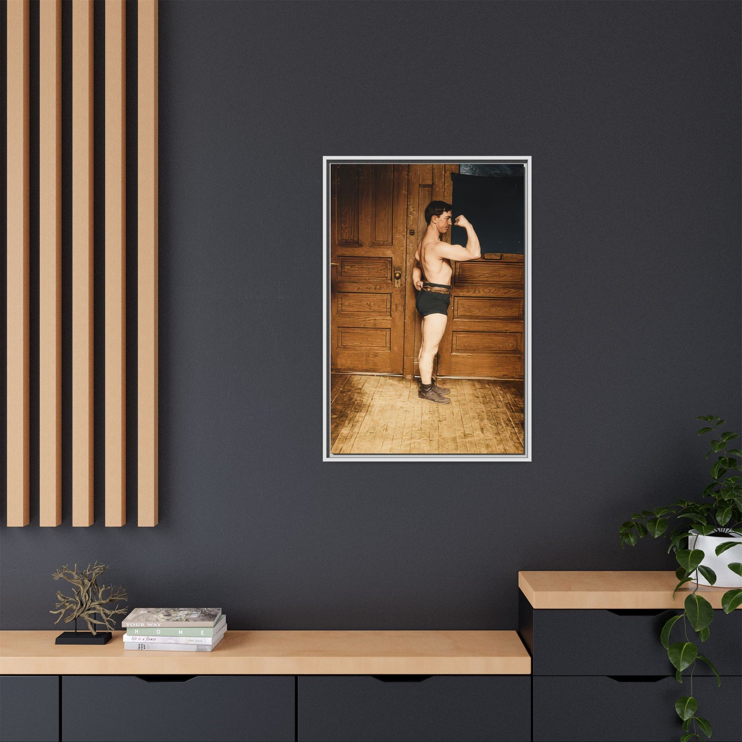 athlétisme 023 | Framed Vintage Photo - Matte Canvas