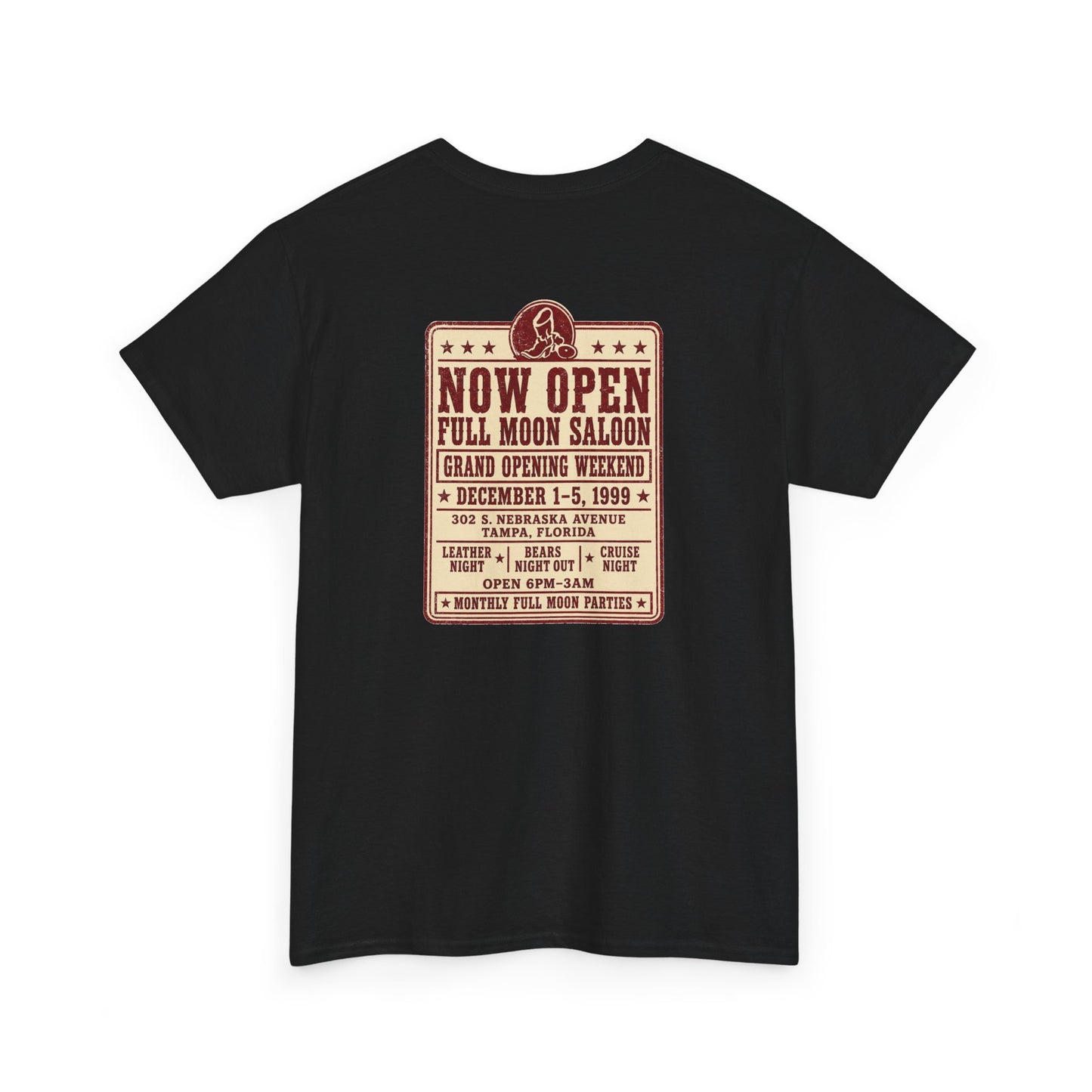 Full Moon Saloon Tampa Gay Bar T-Shirt | LGBTQ Nightlife History Tee