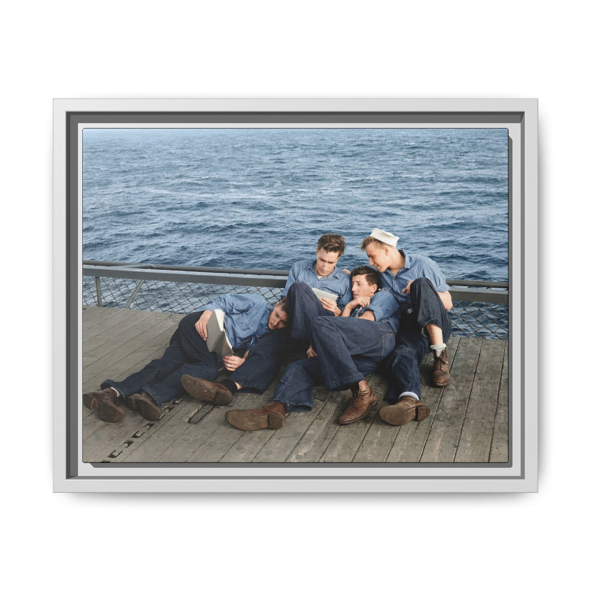 hommes 025 | Framed Vintage Photo - Matte Canvas