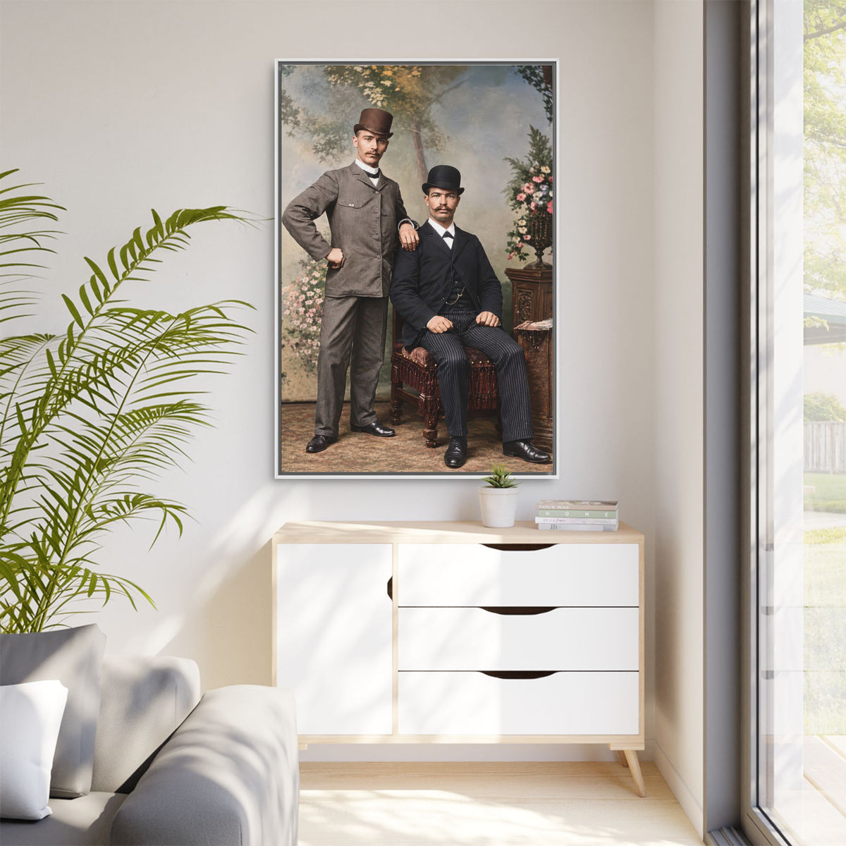 paire 068 | Framed Vintage Photo - Matte Canvas