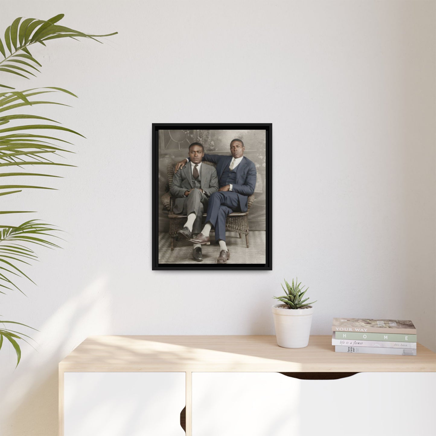paire 112 | Framed Vintage Photo - Matte Canvas