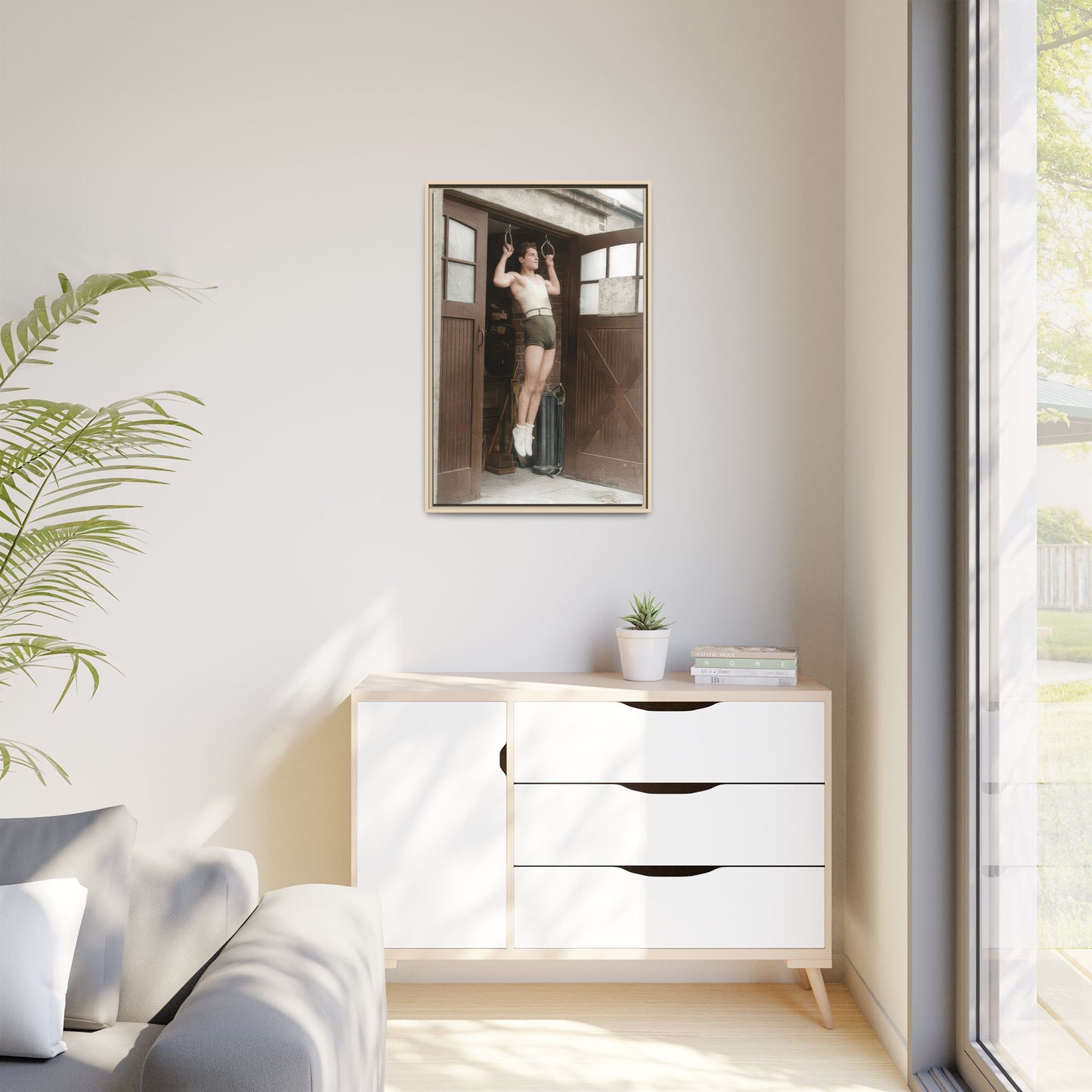 athlétisme 031 | Framed Vintage Photo - Matte Canvas