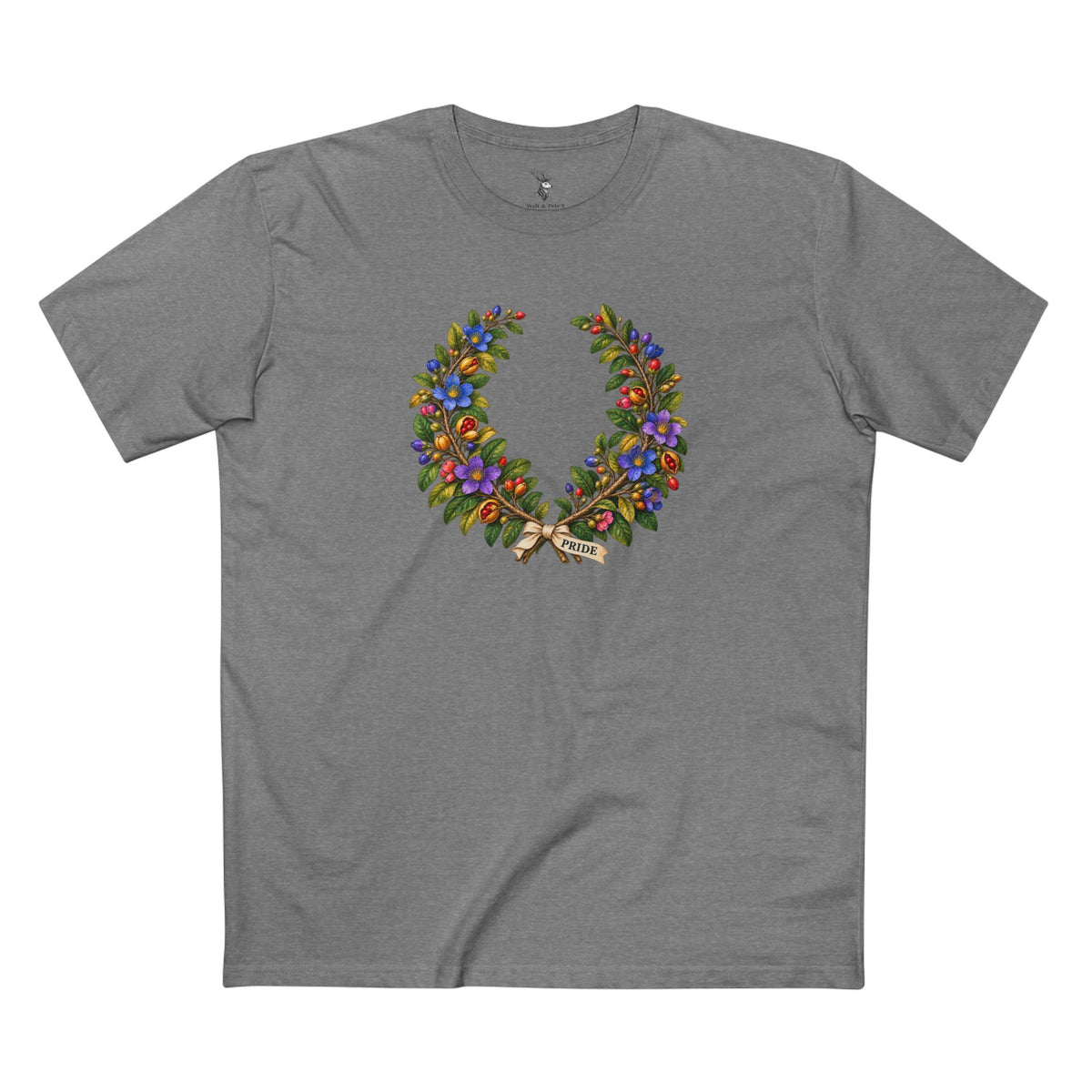 Jamaican Lignum Vitae Pride T-Shirt | LGBTQ+ Laurel Wreath Tee
