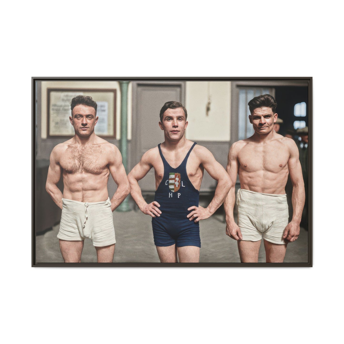 athlétisme 043 | Framed Vintage Photo - Matte Canvas