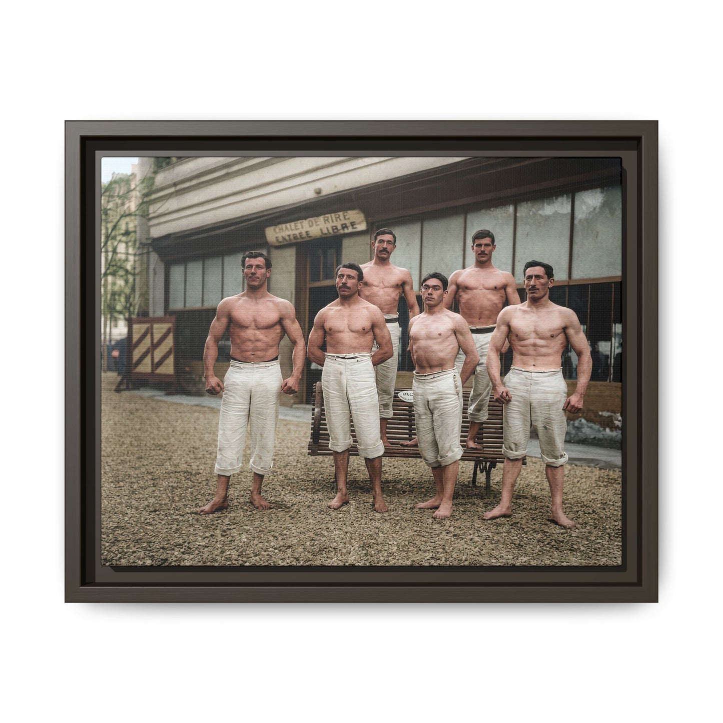 athlétisme 044| Framed Vintage Photo - Matte Canvas