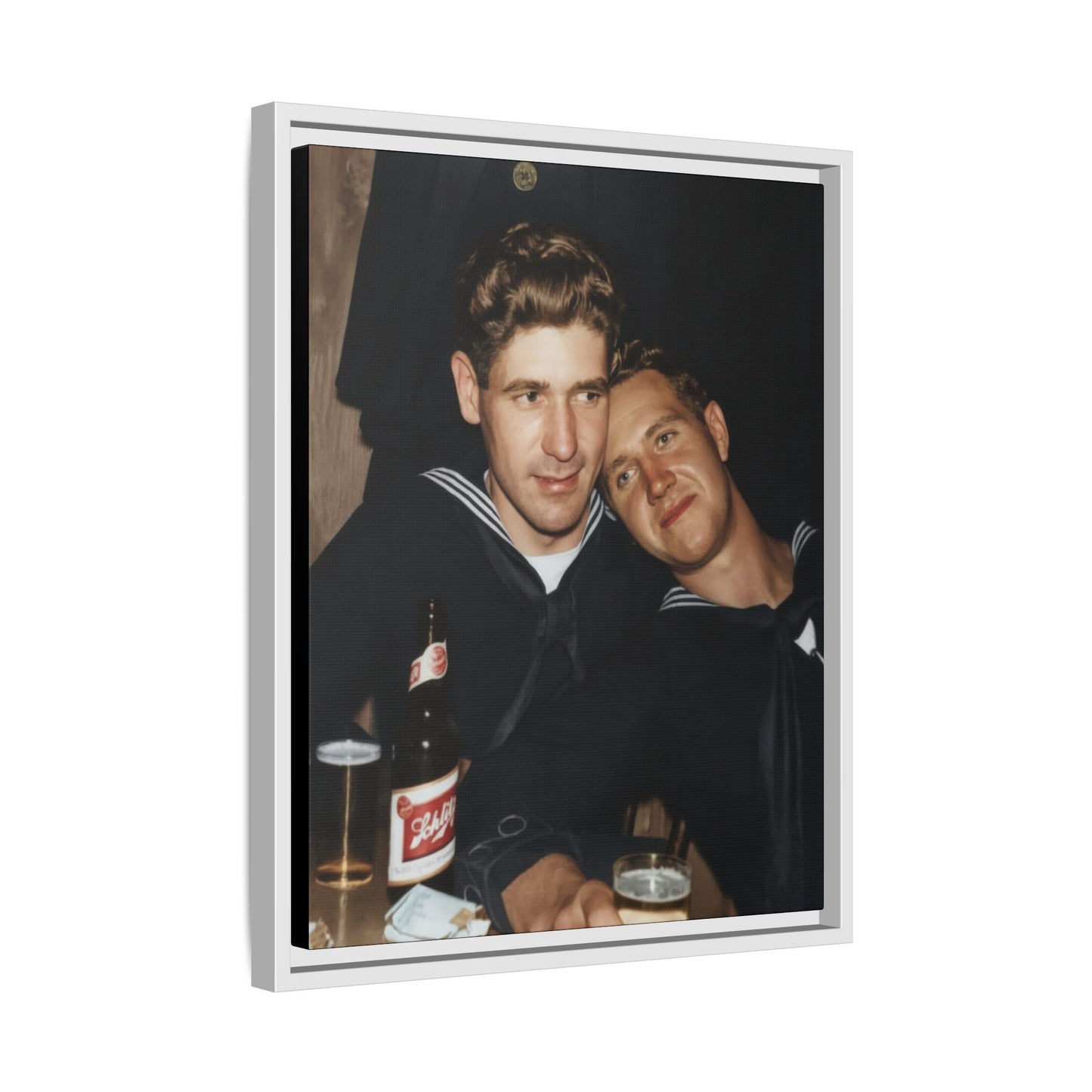 paire 033 | Framed Vintage Photo - Matte Canvas