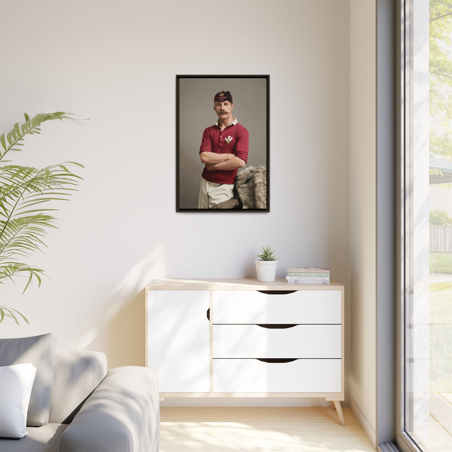 athlétisme 021 | Framed Vintage Photo - Matte Canvas