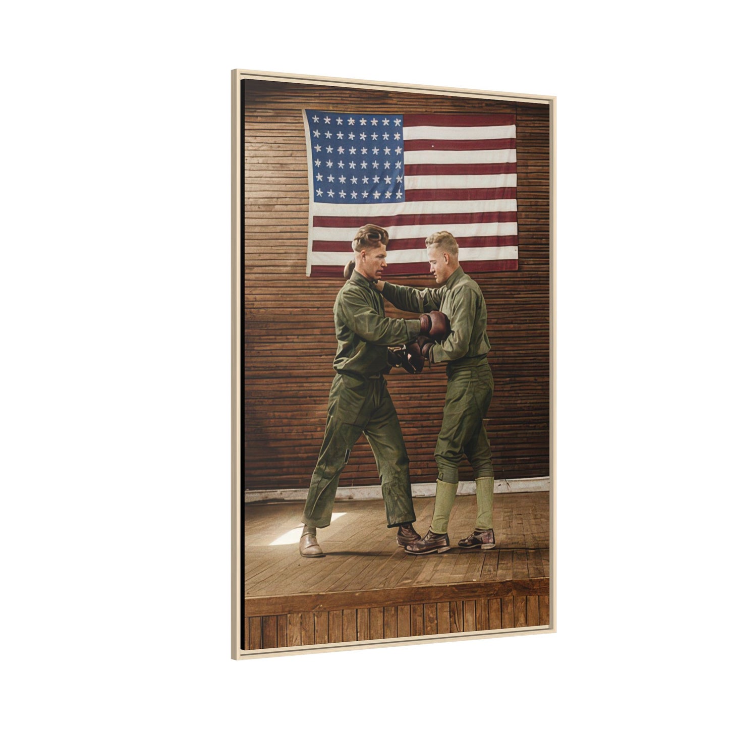 athlétisme 034 | Framed Vintage Photo - Matte Canvas