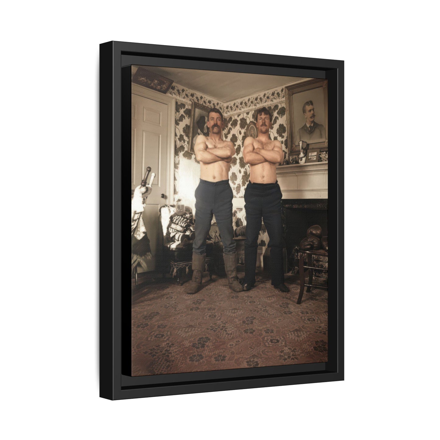 athlétisme 001 | Framed Vintage Photo - Matte Canvas