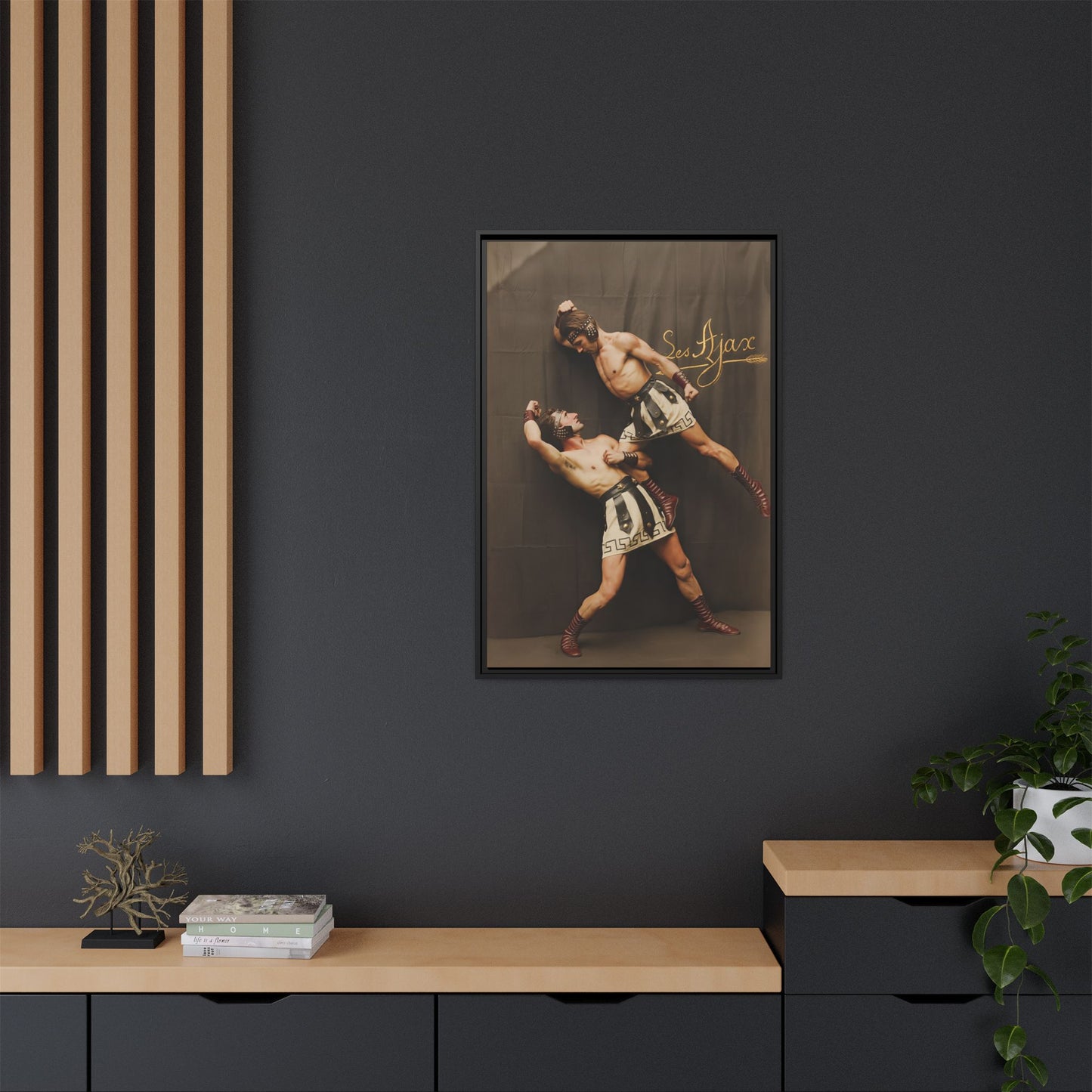 athlétisme 015 | Framed Vintage Photo - Matte Canvas