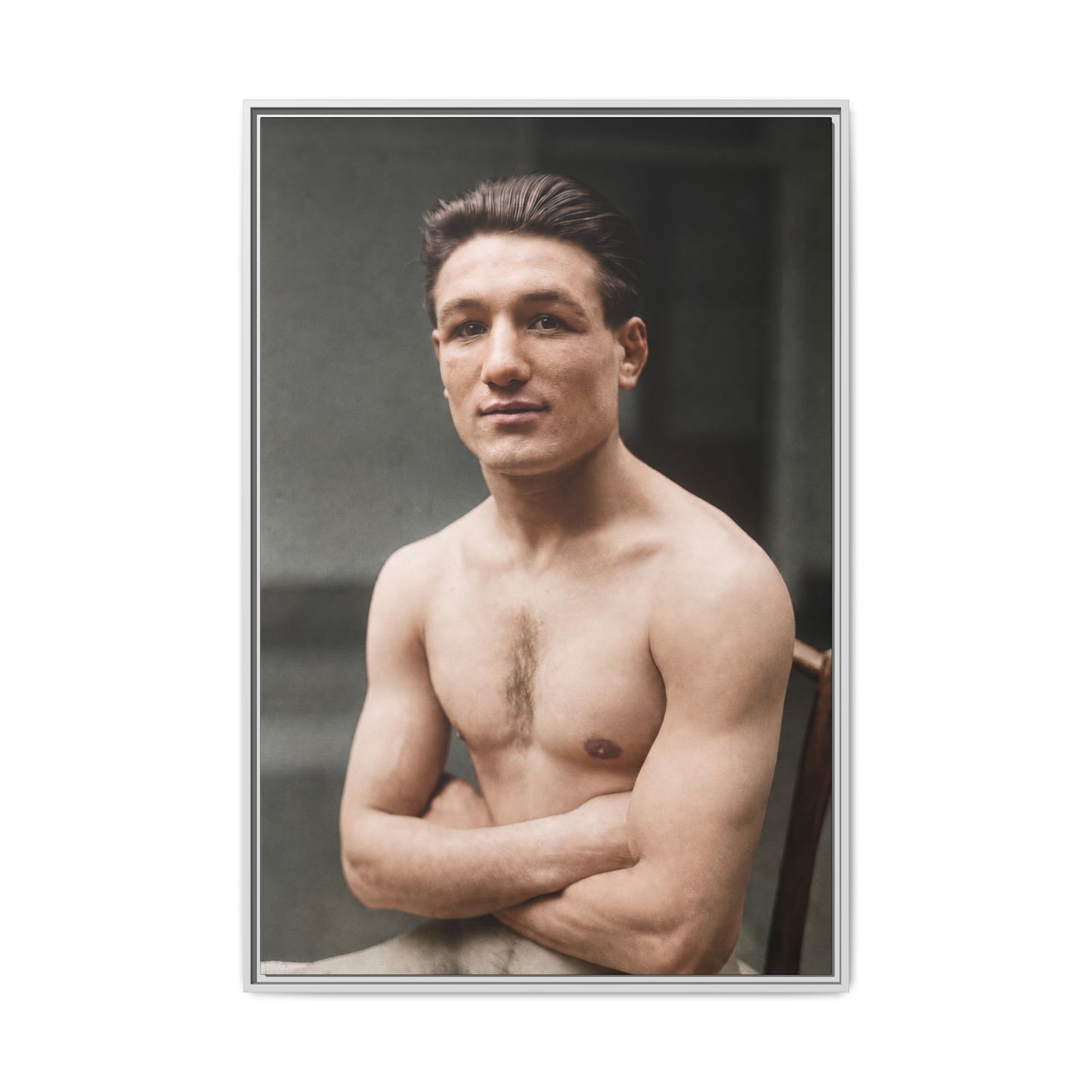 athlétisme 046 | Framed Vintage Photo - Matte Canvas