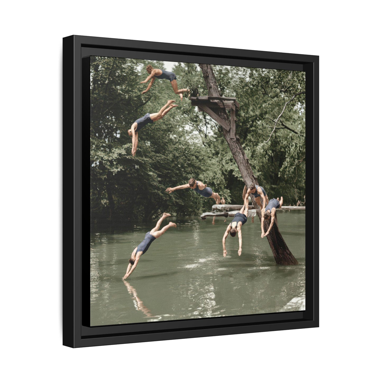 nager 005 | Framed Vintage Photo - Matte Canvas