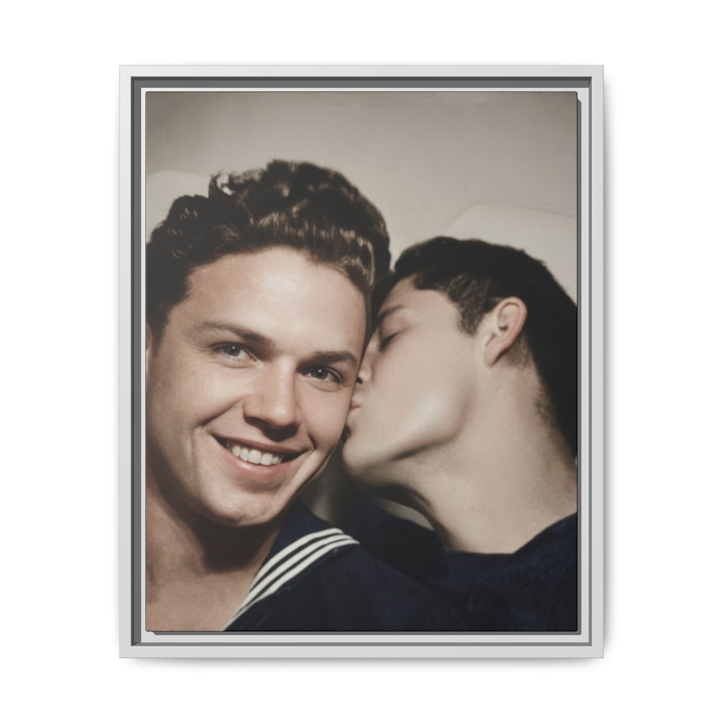 paire 035 | Framed Vintage Photo - Matte Canvas