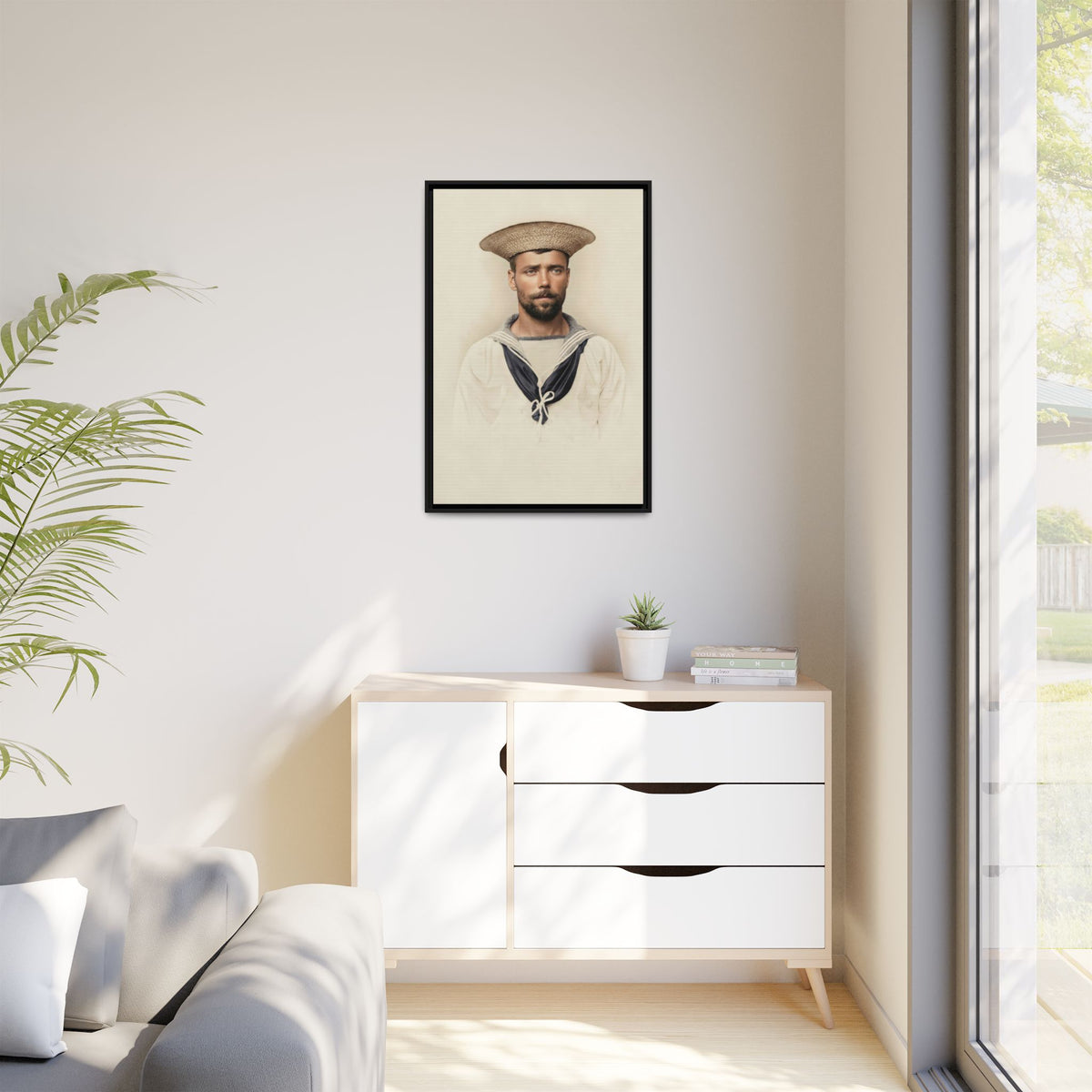 celibataire 020 | Framed Vintage Photo - Matte Canvas