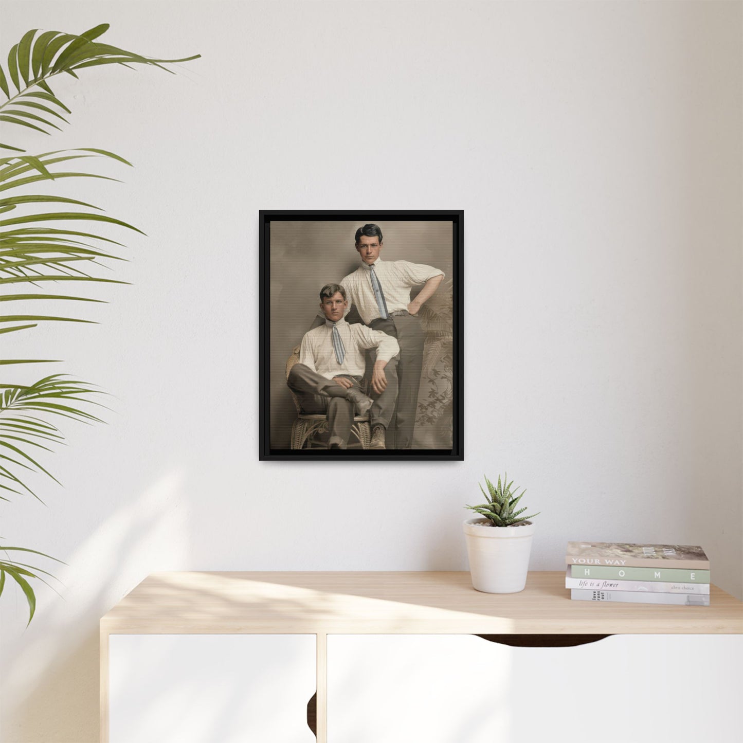 paire 101 | Framed Vintage Photo - Matte Canvas