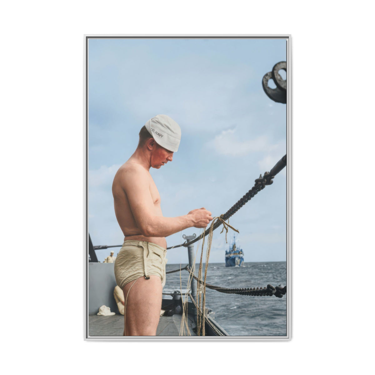 celibataire 043 | Framed Vintage Photo - Matte Canvas