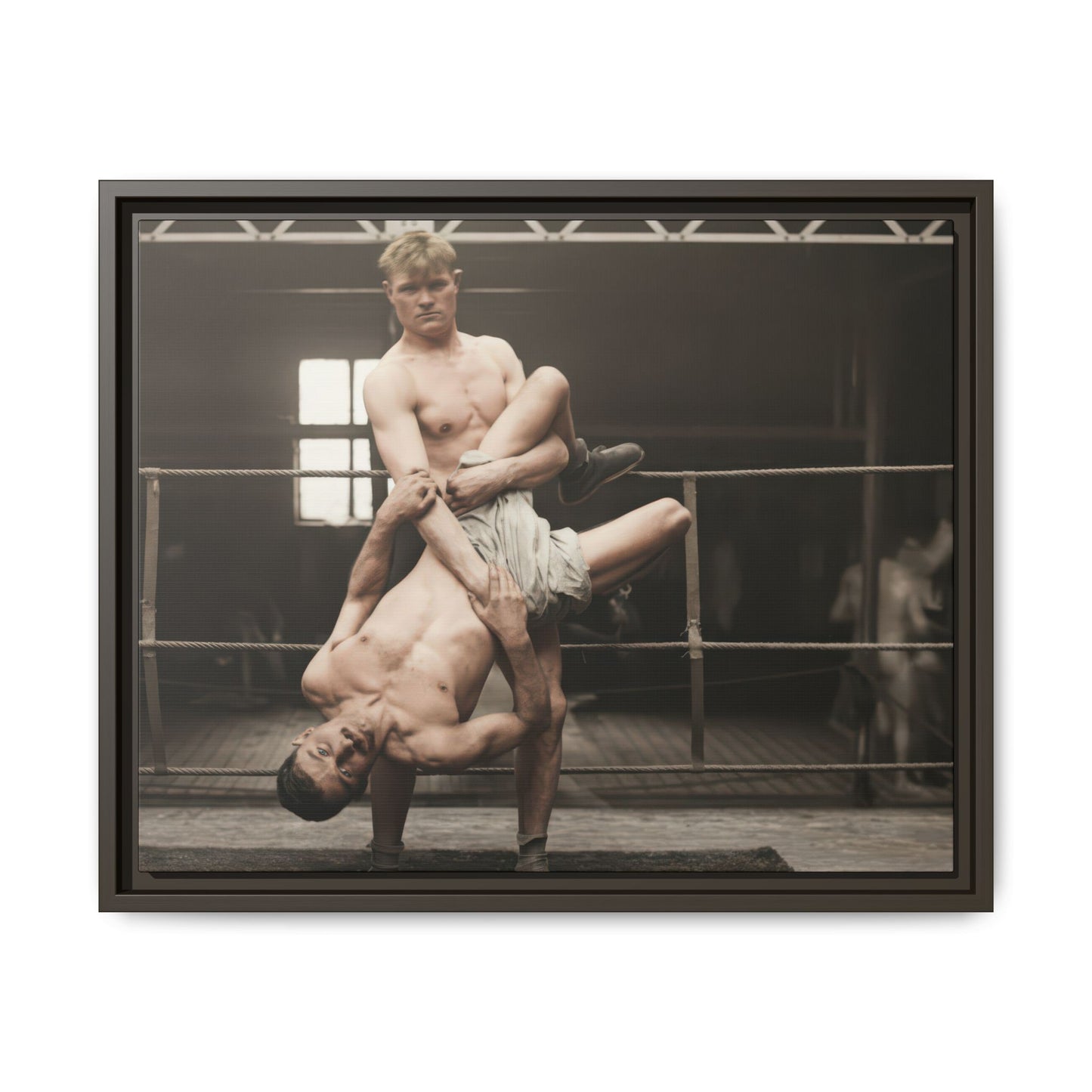athlétisme 004 | Framed Vintage Photo - Matte Canvas