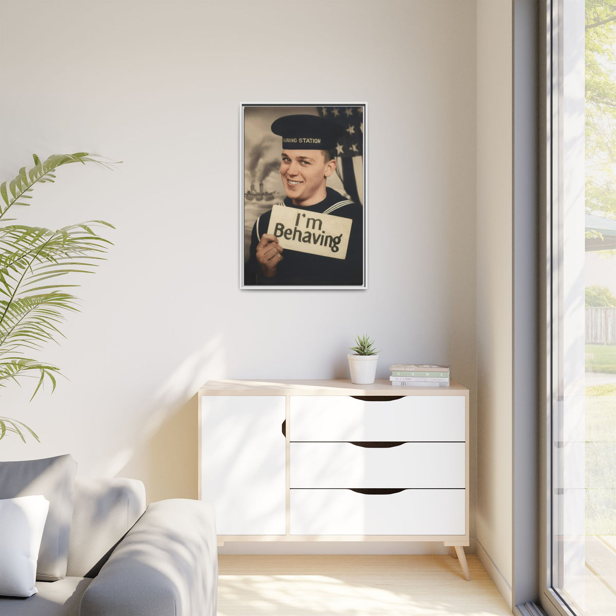 celibataire 002 | Framed Vintage Photo - Matte Canvas