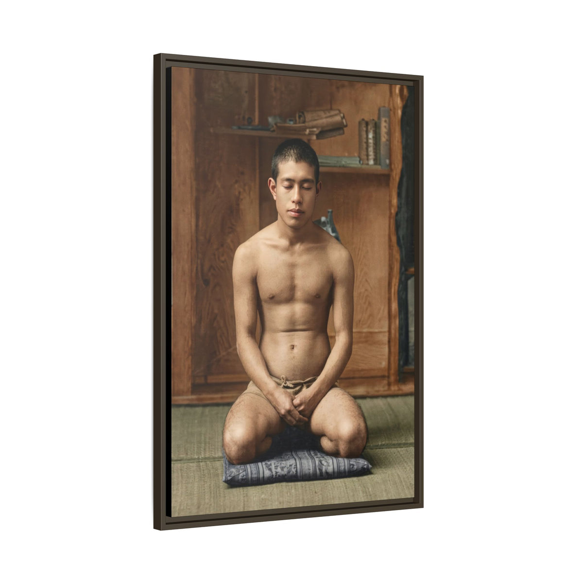 celibataire 025 | Framed Vintage Photo - Matte Canvas